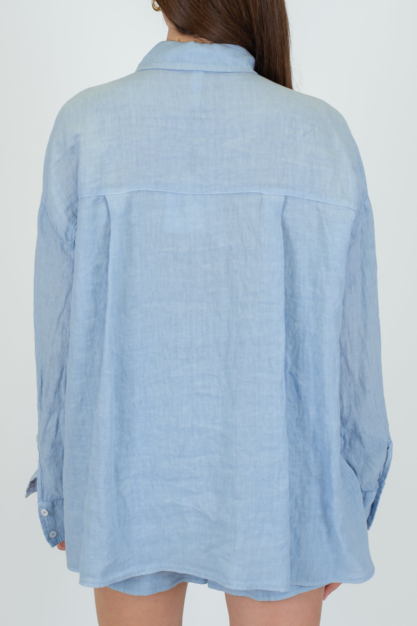 Tensione in - Camicia 100% lino con taschino