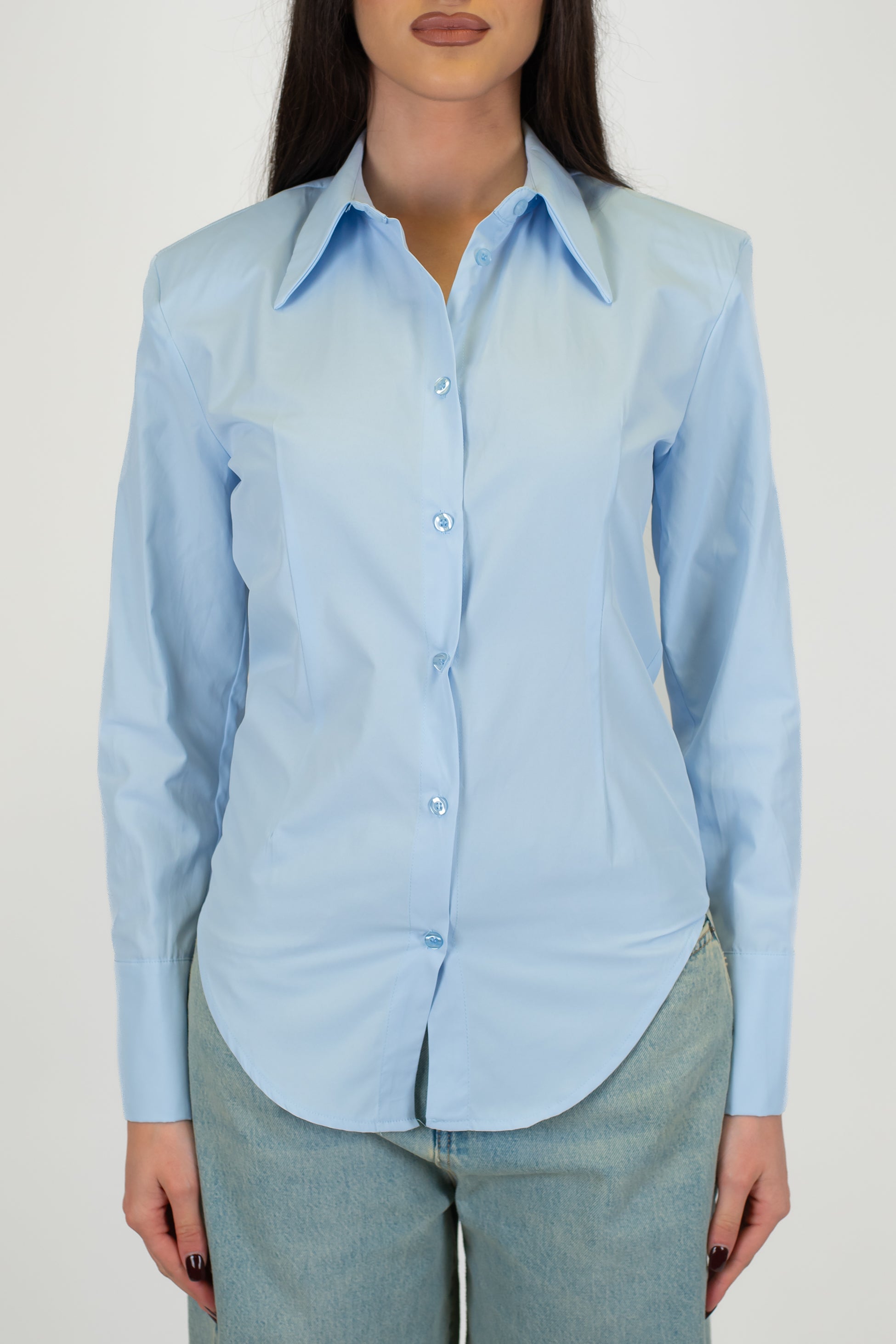Tensione in - Camicia slim con spalline
