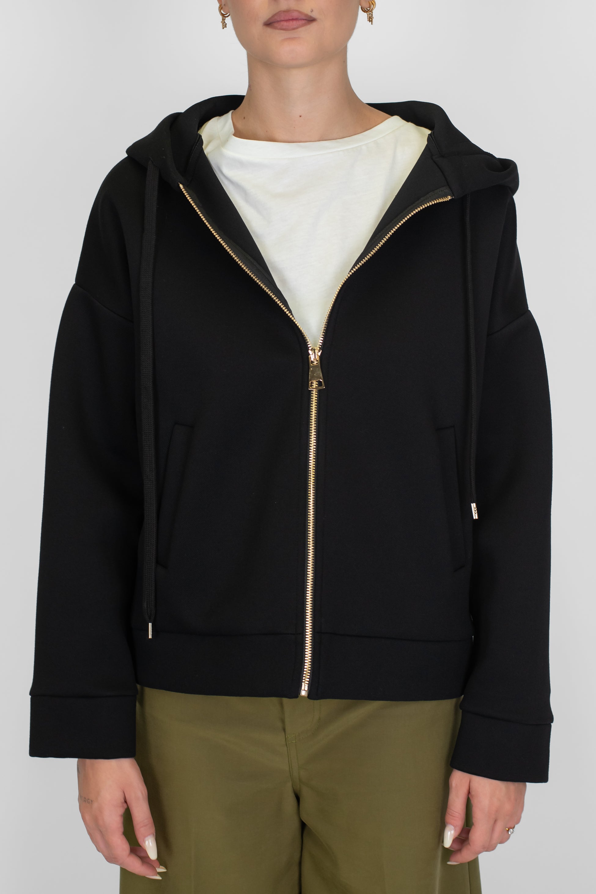 Tensione in - Felpa in neoprene con cappuccio e chiusura con zip