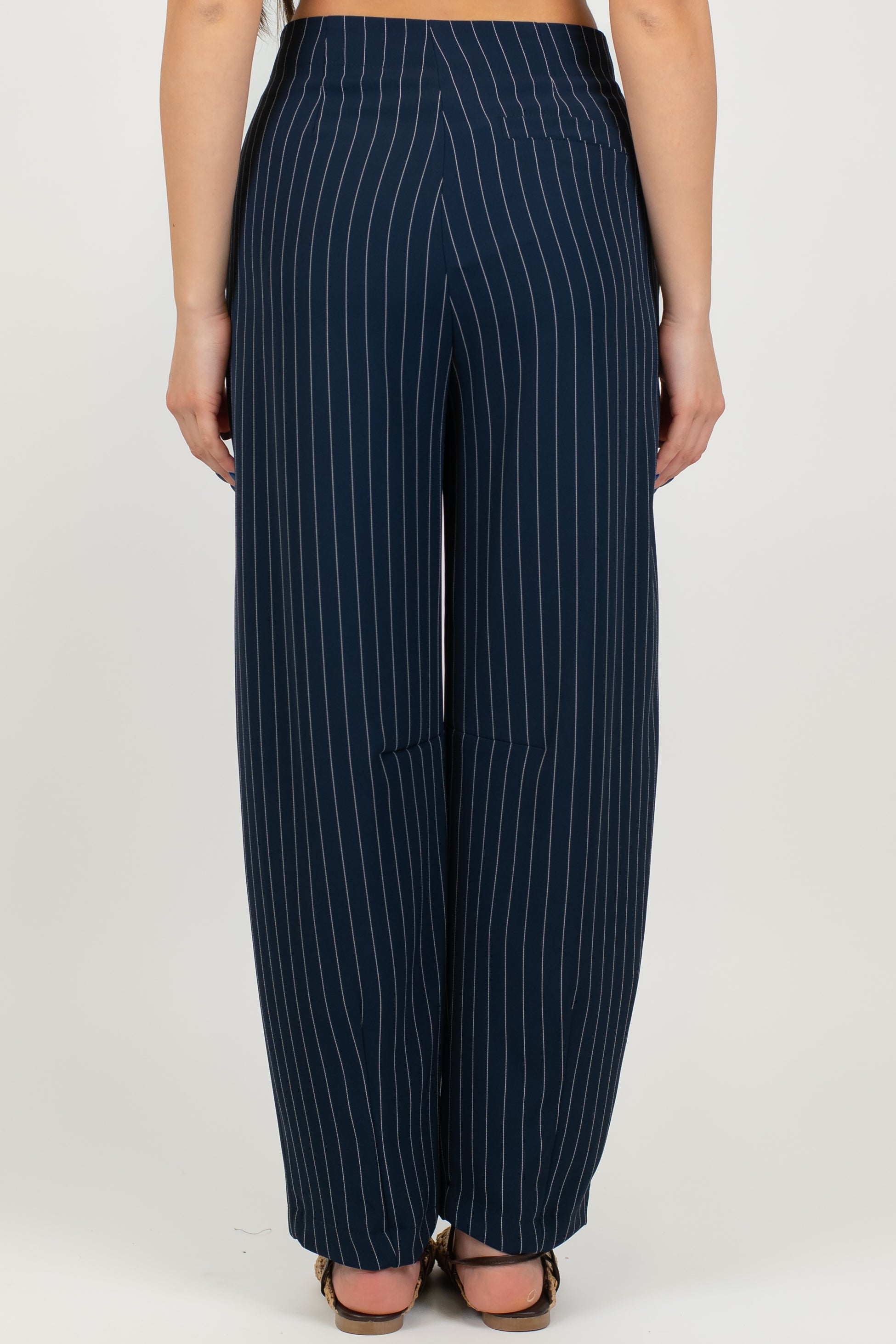 Maryley - Pantalone balloon gessato