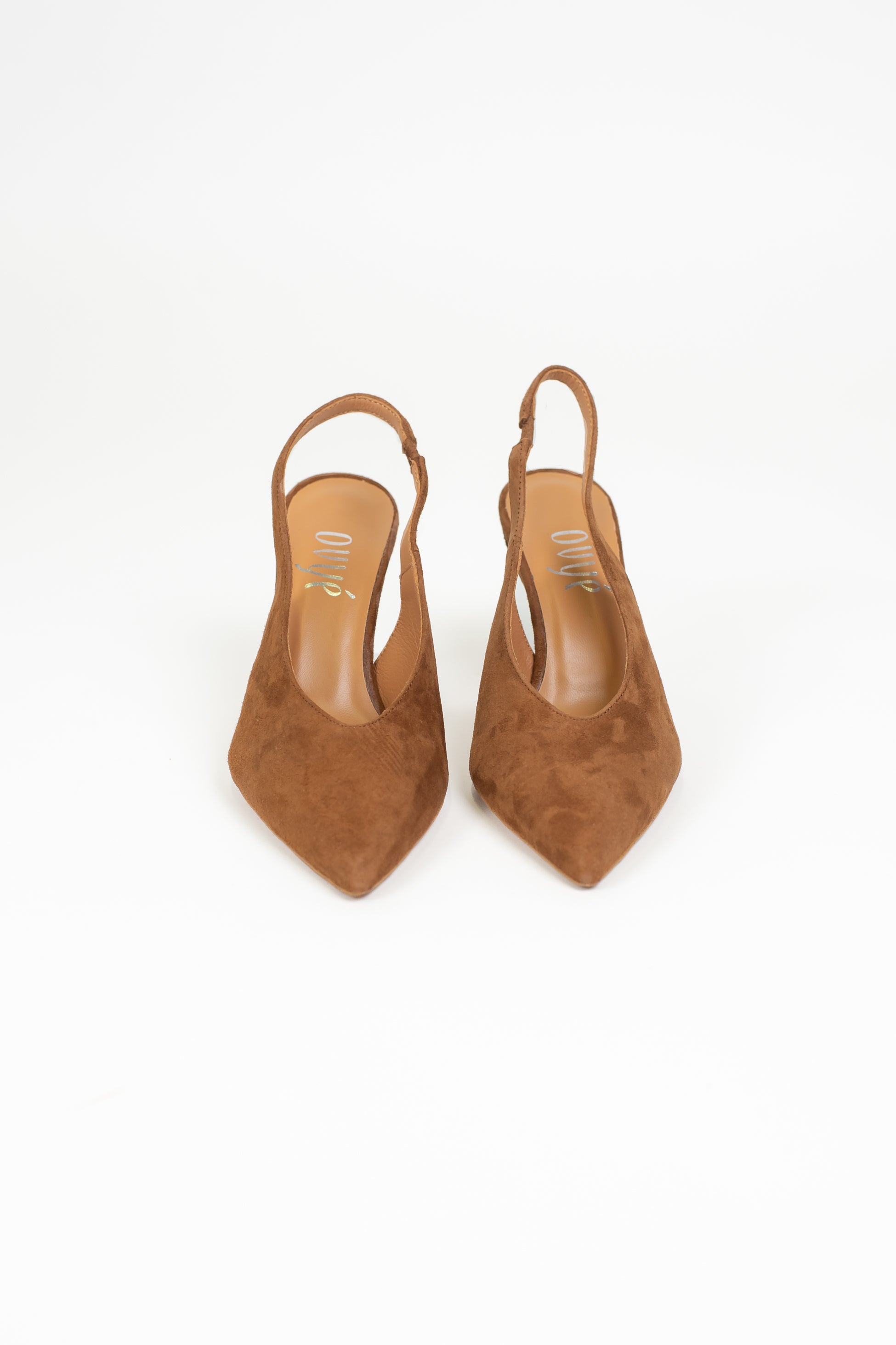 Ovyé - Slingback in camoscio a punta