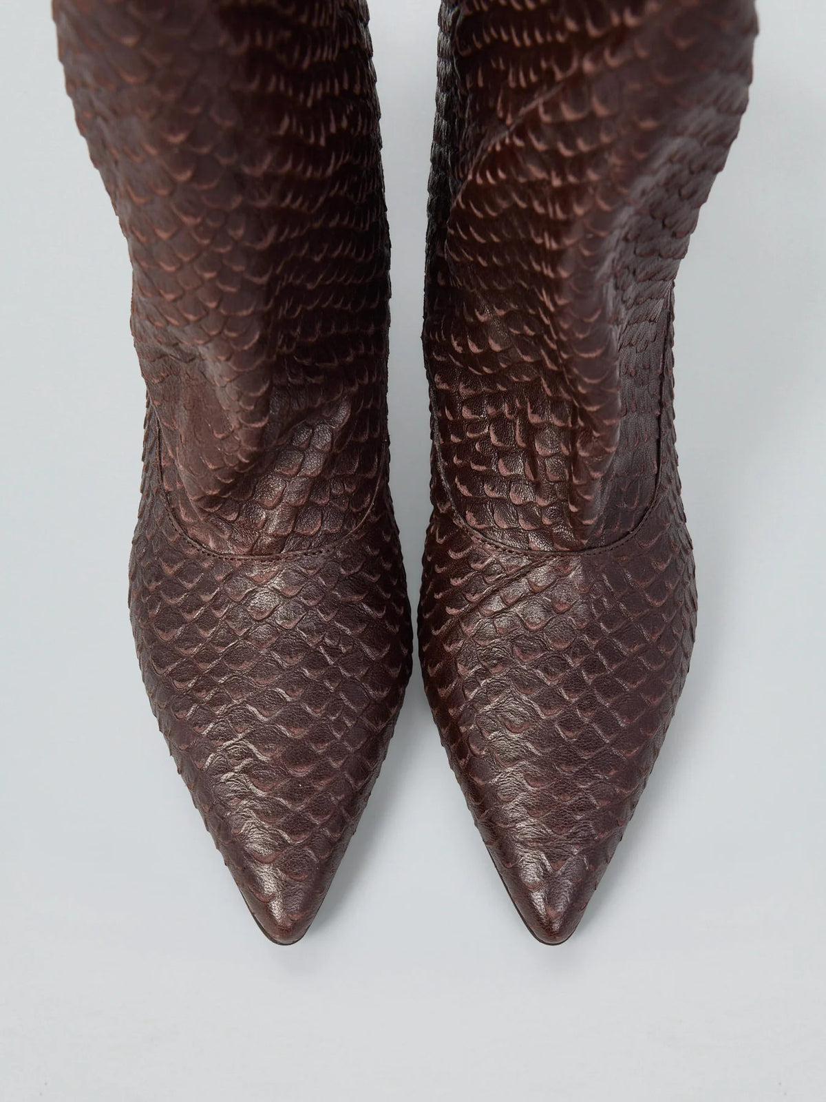 Ovyè - Stivaletto in pelle snake