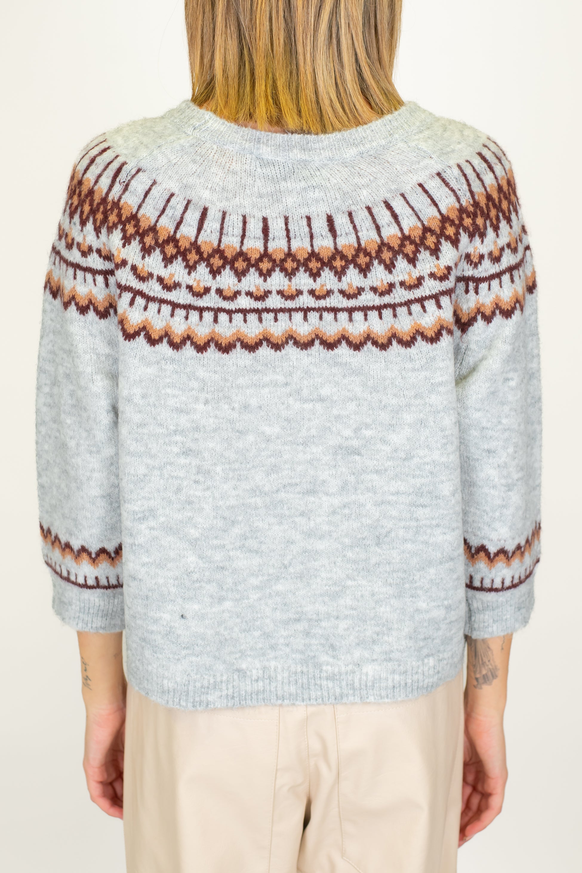 Haveone - Maglia in misto lana stile norvegese