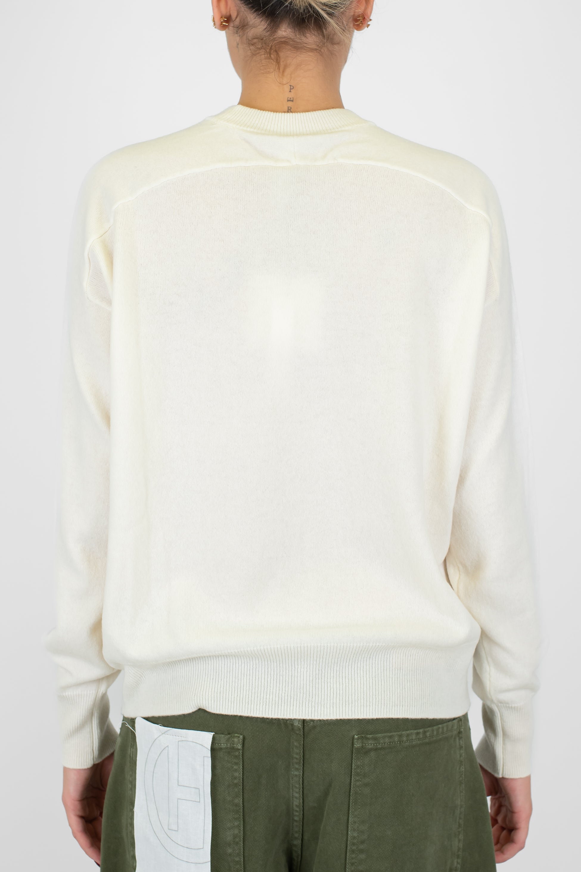 Tensione in - Maglia girocollo in pura lana