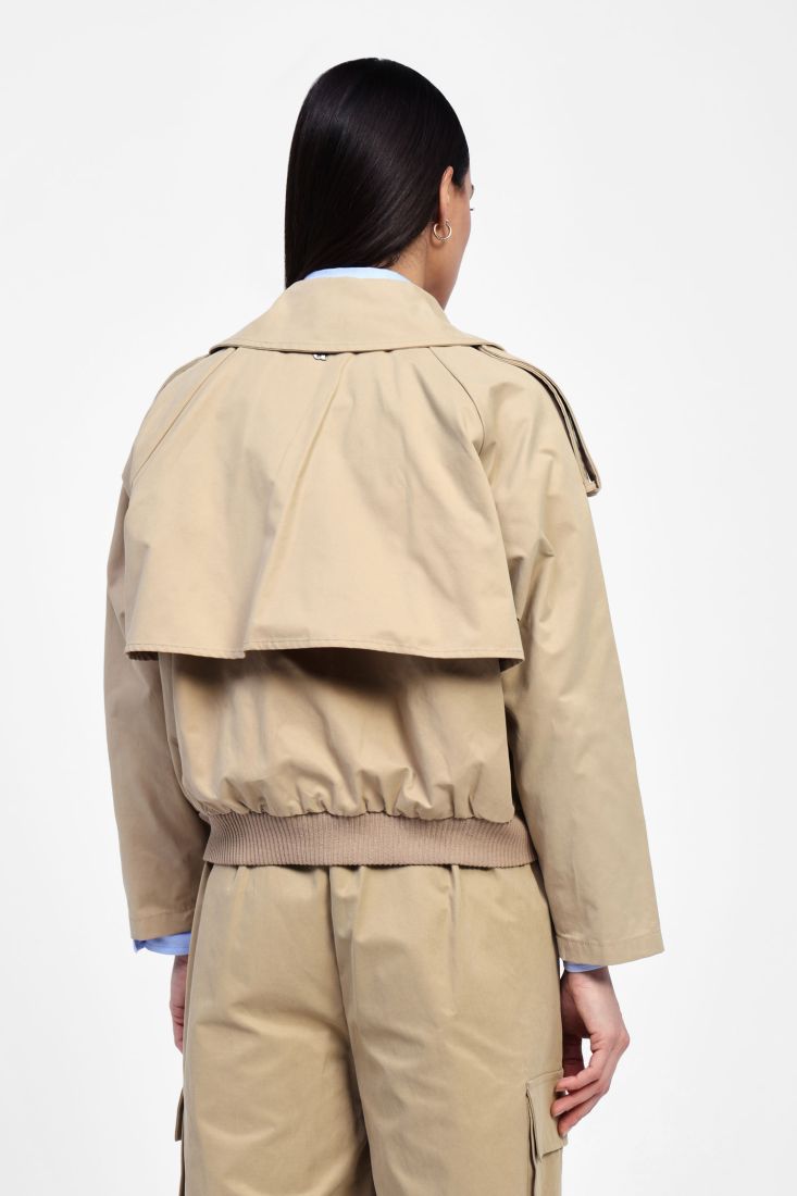 Dixie - Trench corto con elastico giu