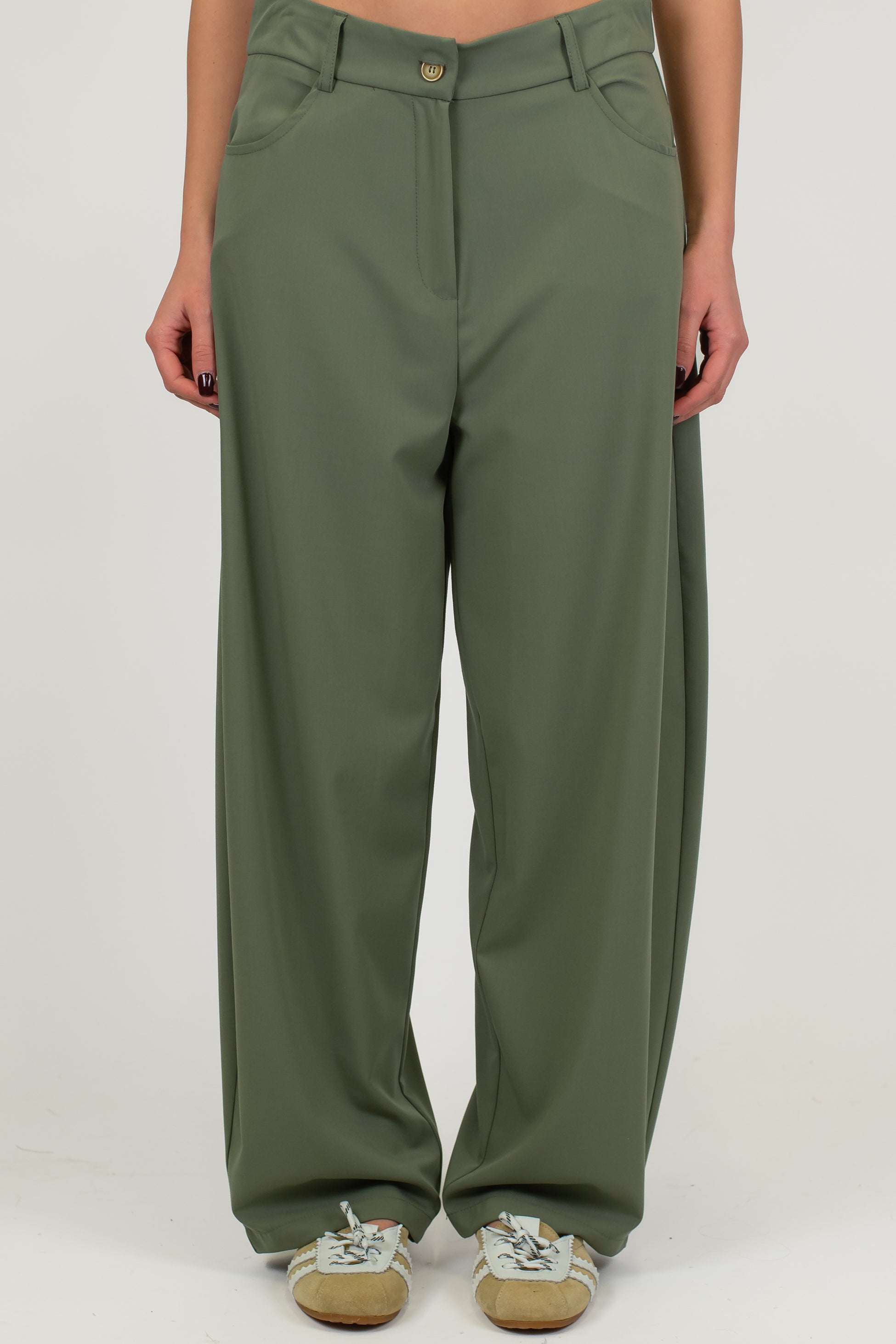 Tensione in - Pantalone ballon con tasconi posteriori