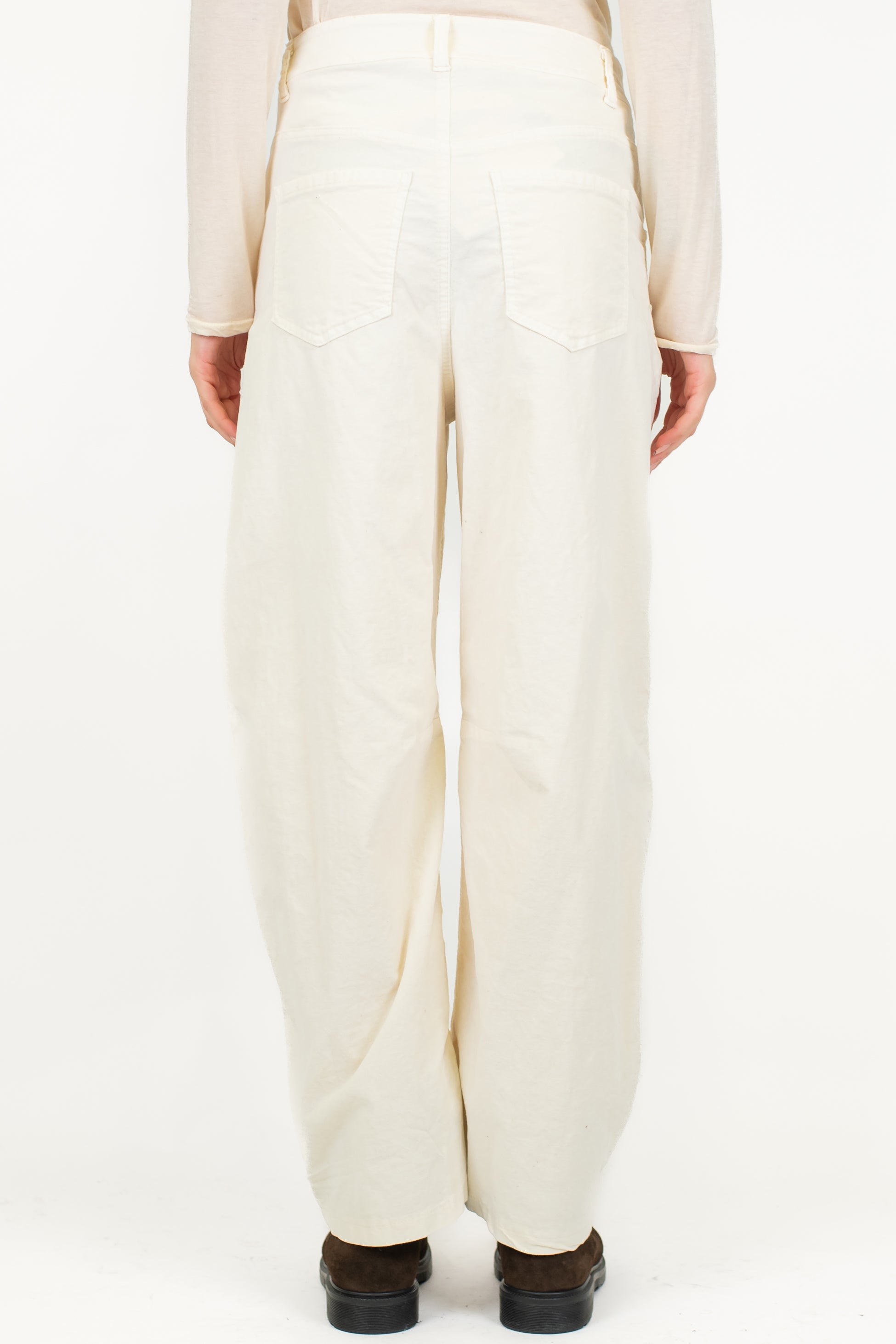 Haveone - Pantalone balloon in velluto liscio