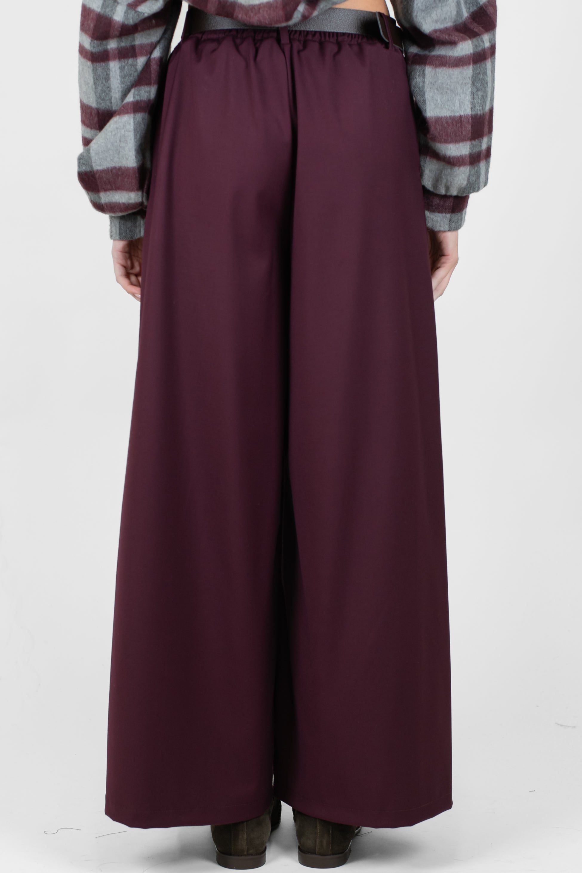 Haveone - Pantalone palazzo con pinces