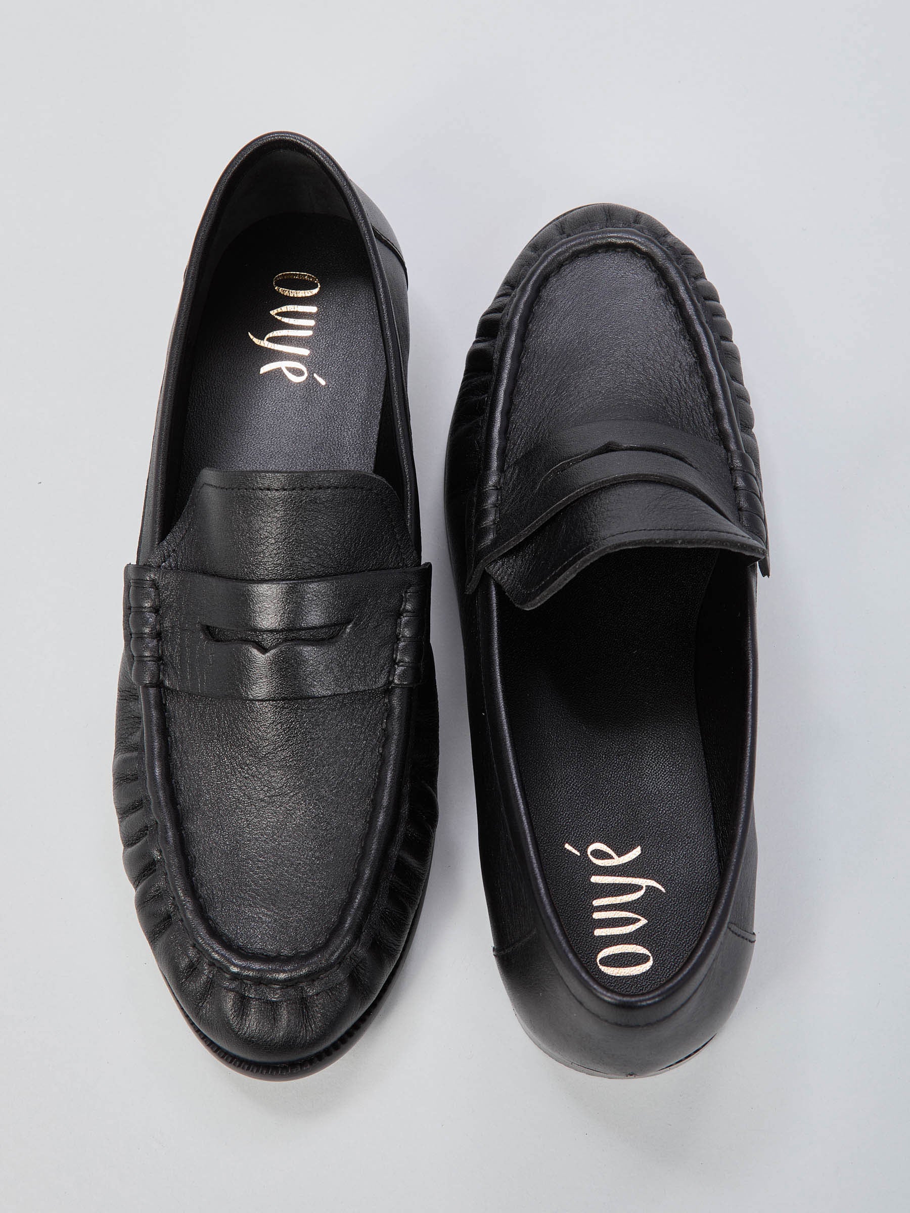 Ovyé - Mocassino in pelle arricciata