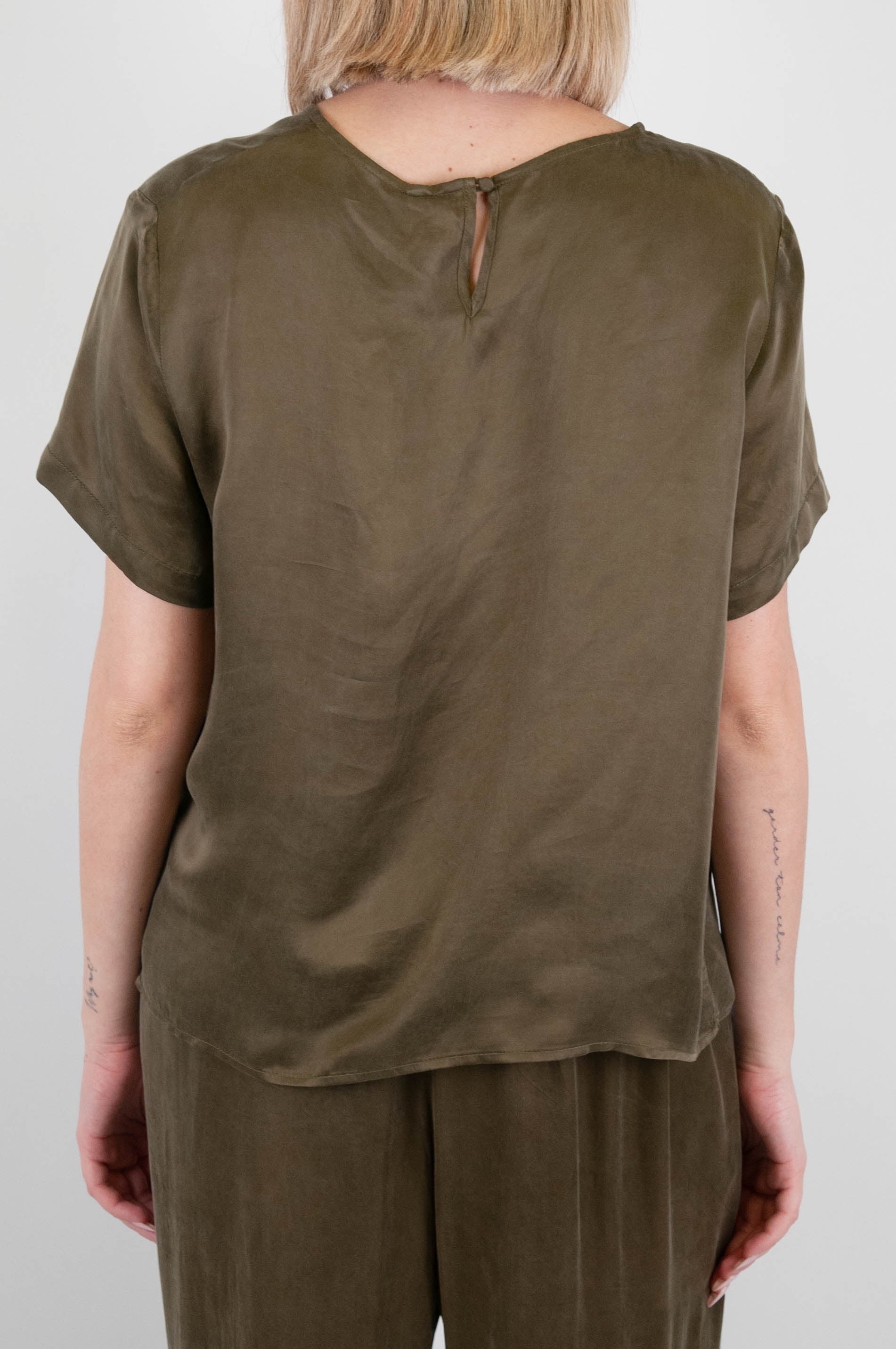 Tension in - Cupro half sleeve blouse