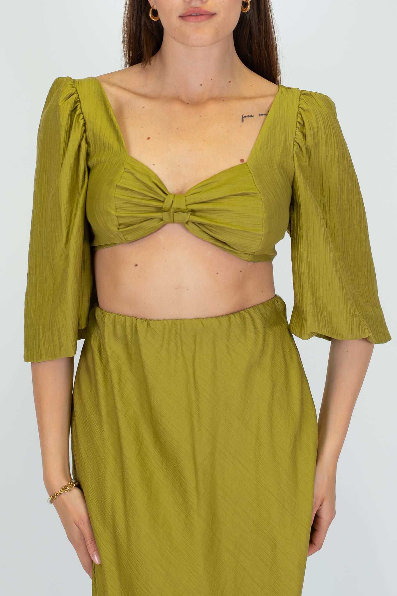 Haveone - Top con maniche a palloncino