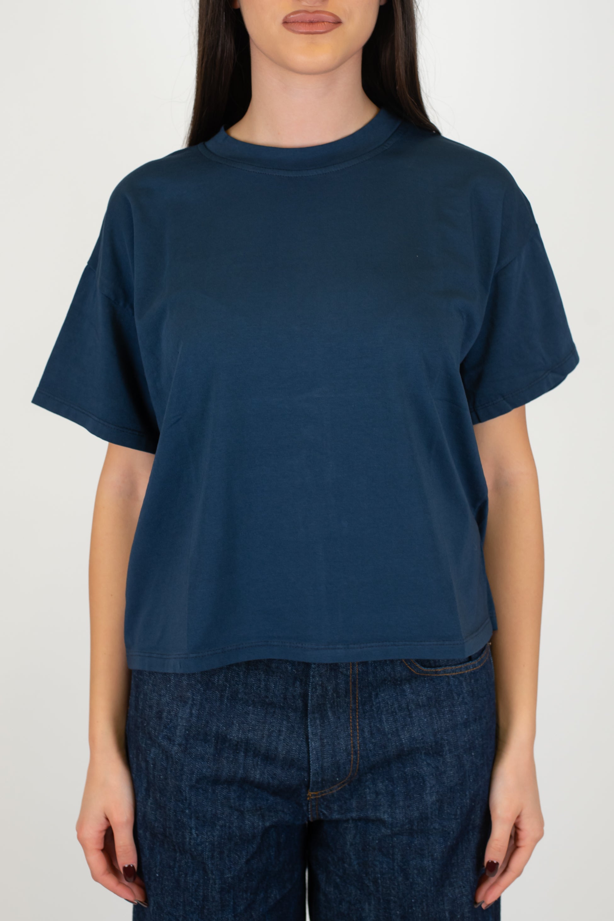 Haveone - T-shirt basic girocollo a scatola