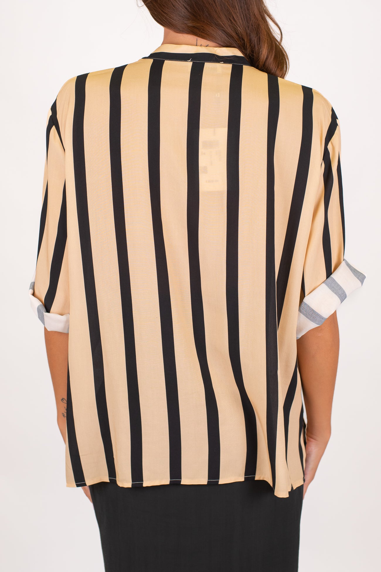 Dixie - Camicia rigata in viscosa leggera