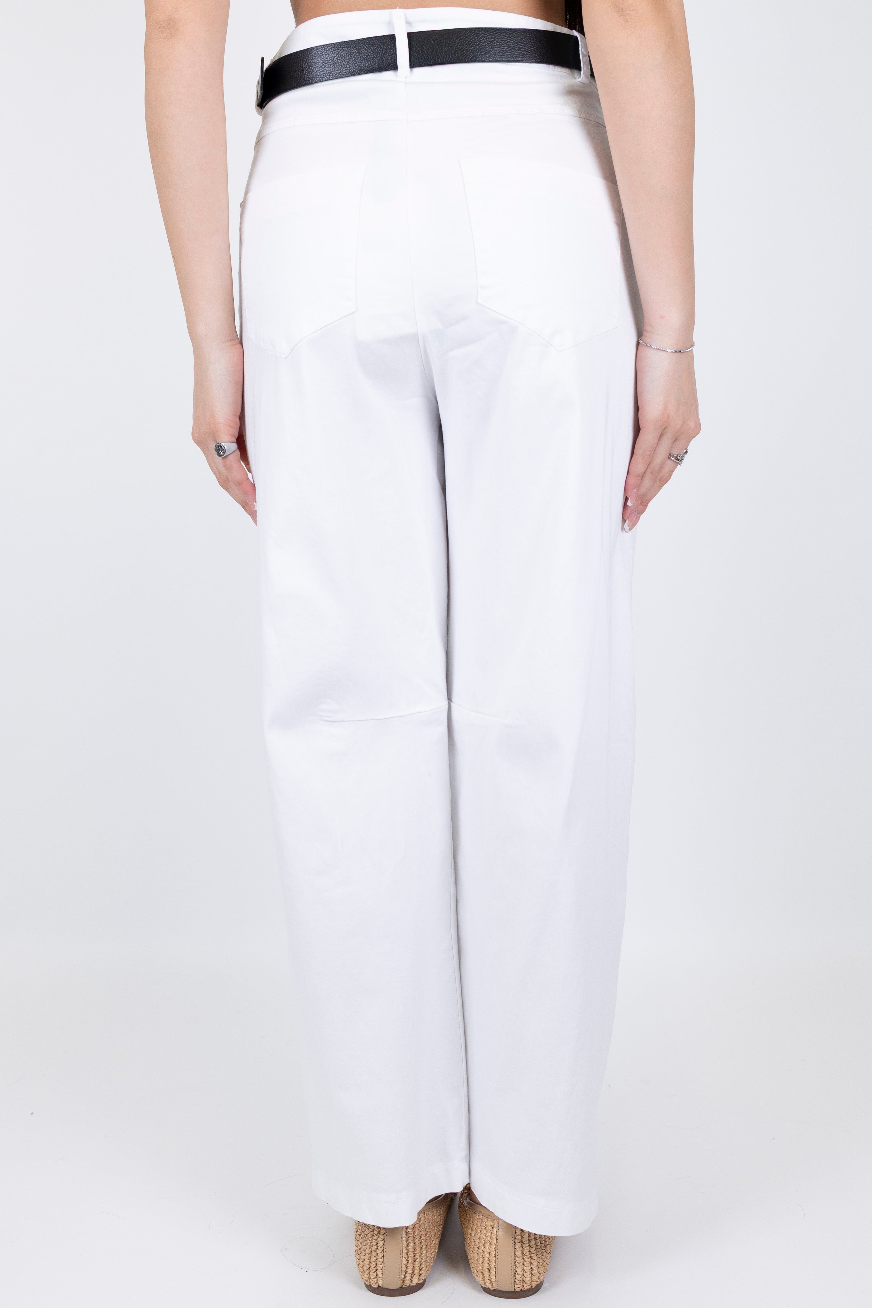 Haveone - Pantalone regular in cotone leggero