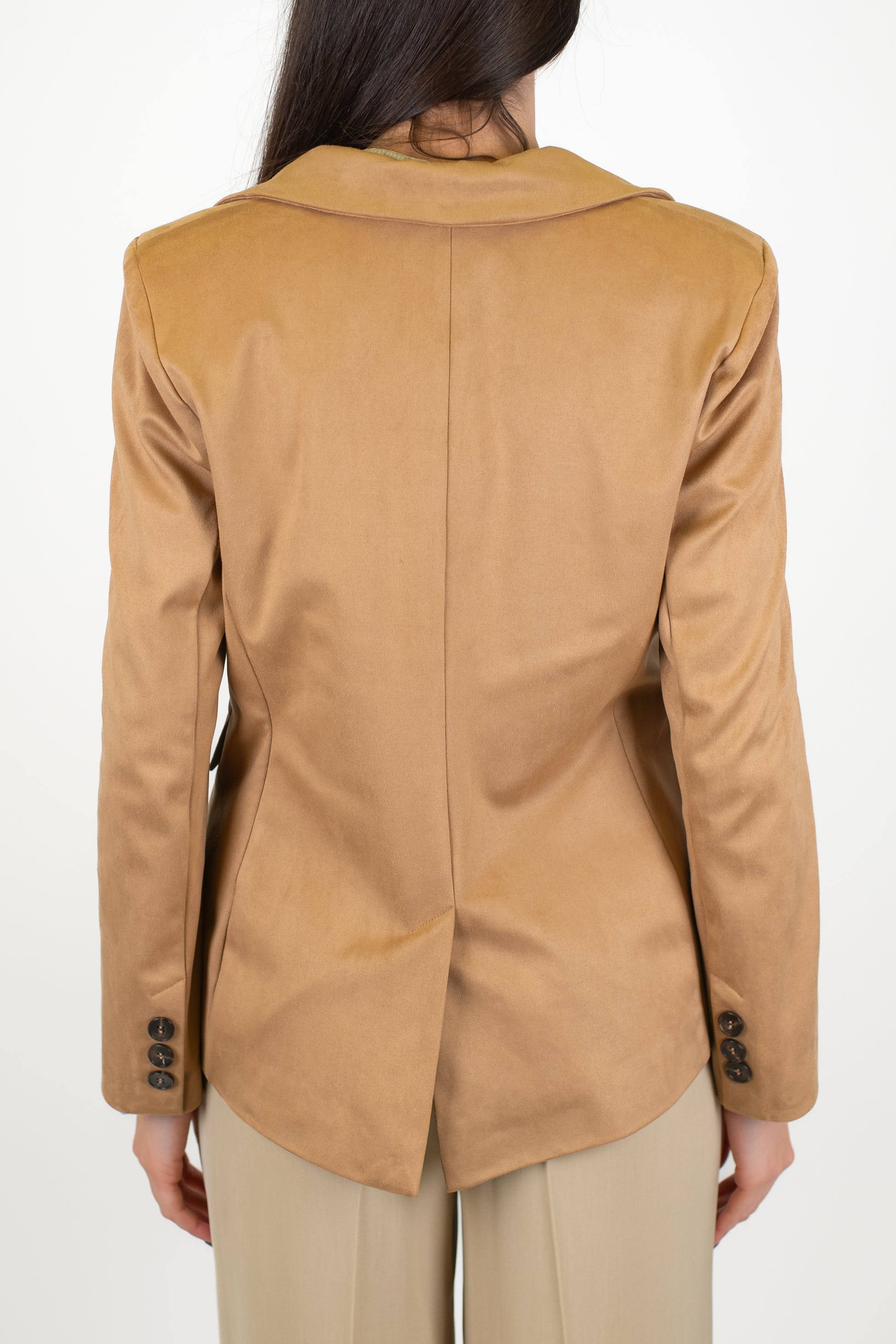 Tensione in - Giacca monopetto in dainetto