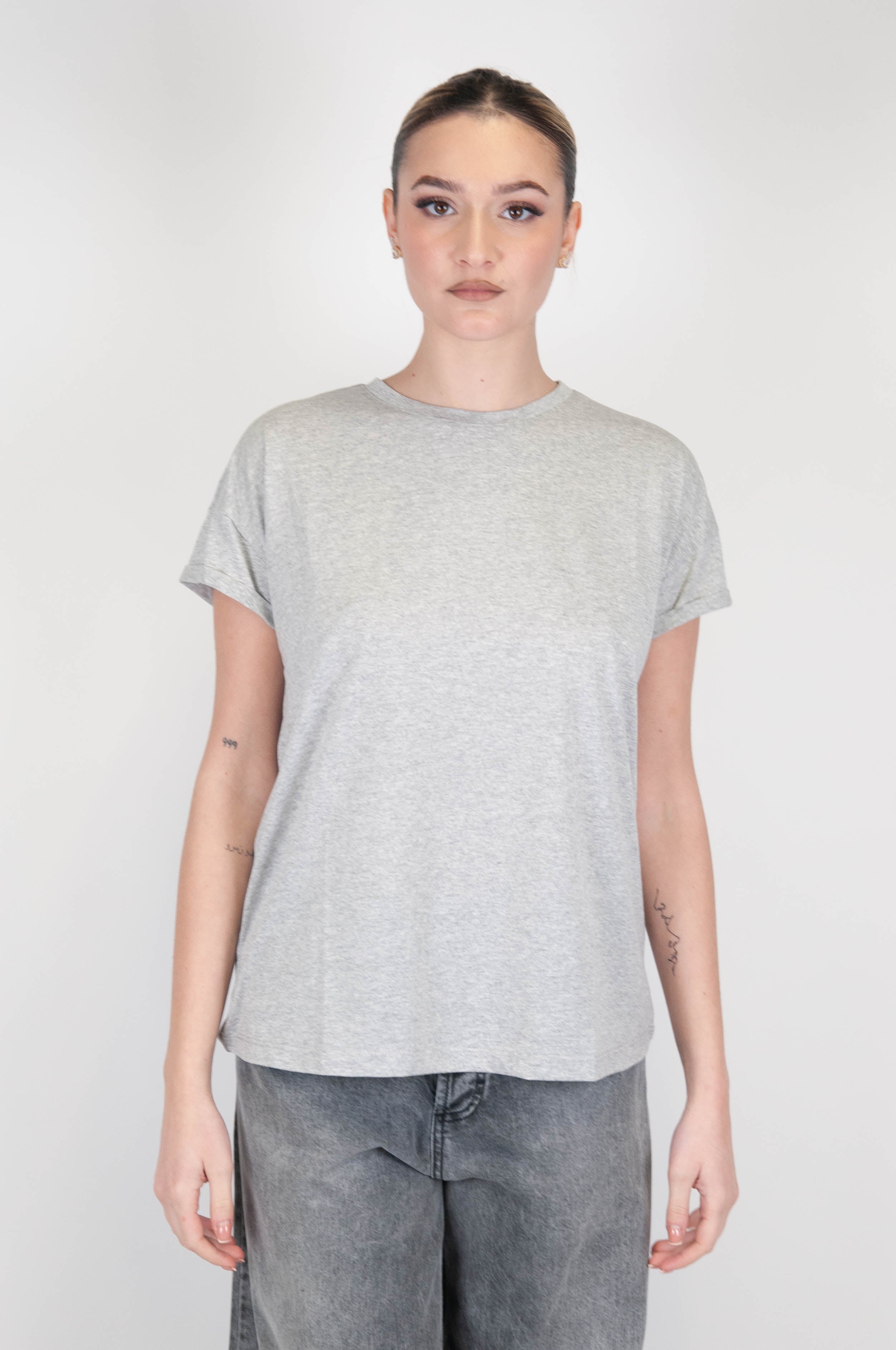 Tensione in - T-shirt basic girocollo in cotone