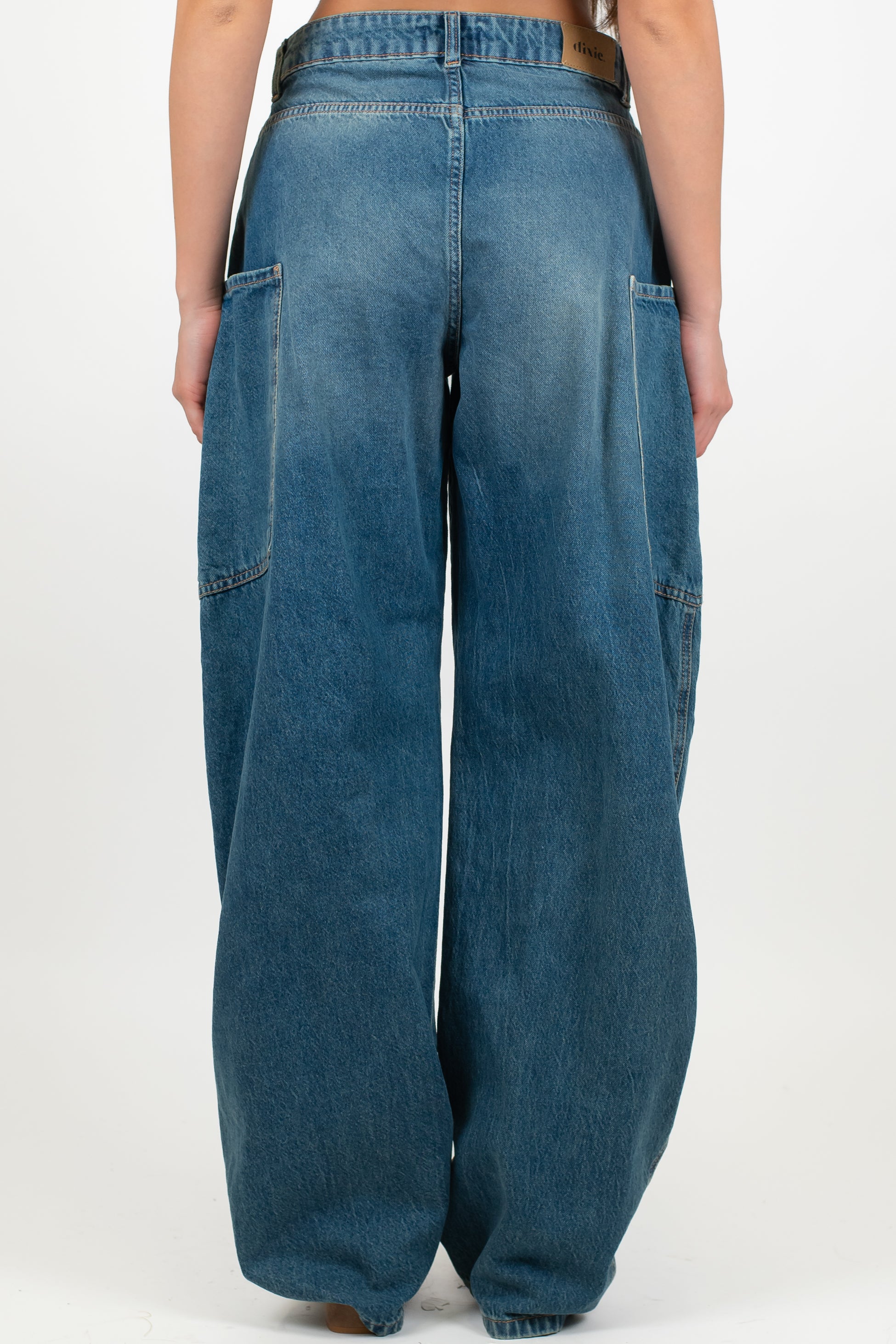 Dixie - Jeans barrell lavaggio intermedio