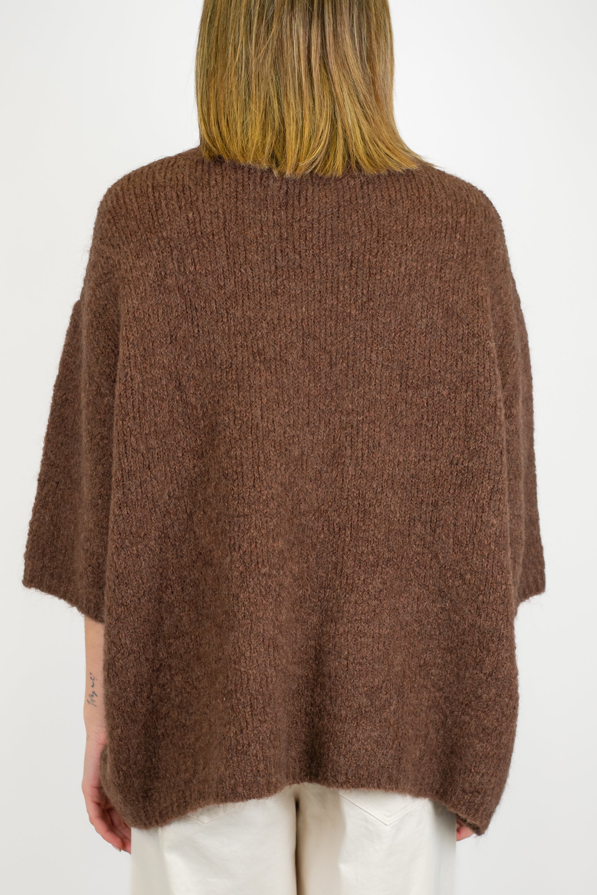 Haveone - Maglia over in mohair manica 3/4