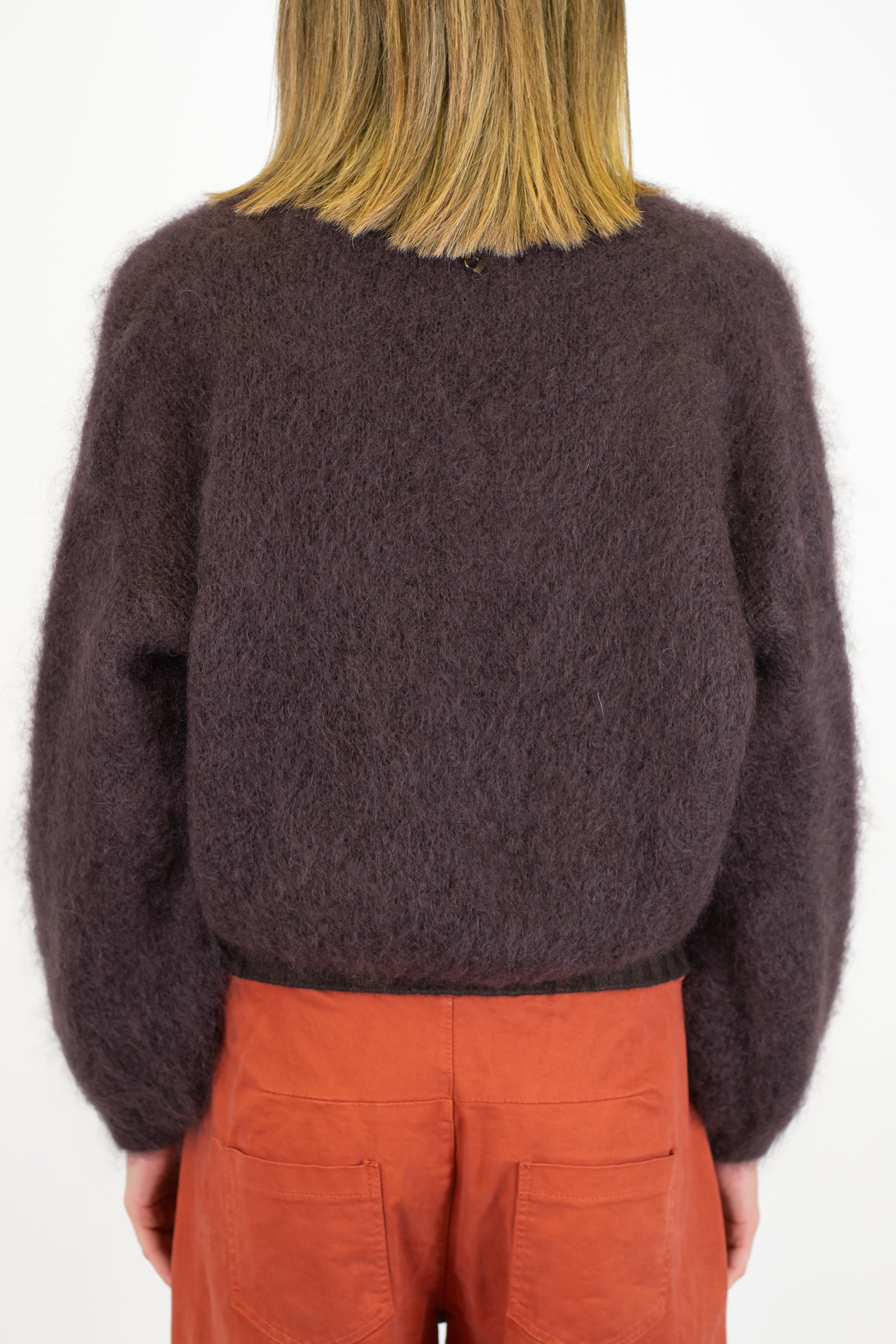 Dixie - Cardigan doppiopetto in kid mohair