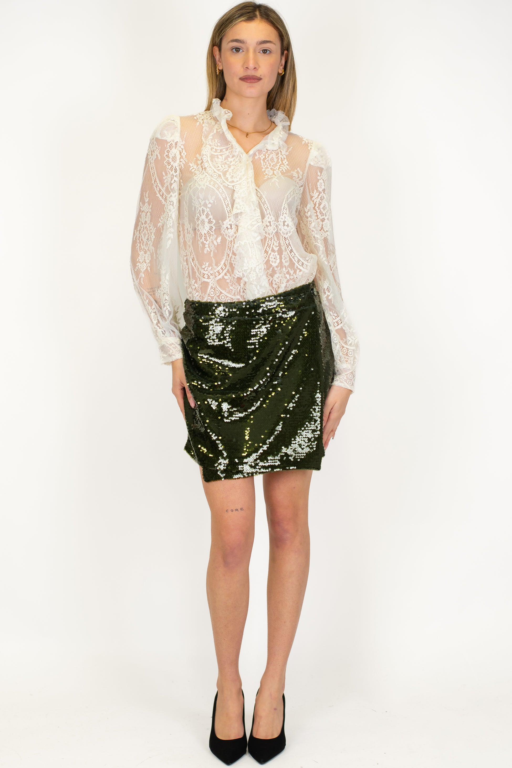 Tensione in - Minigonna in paillettes