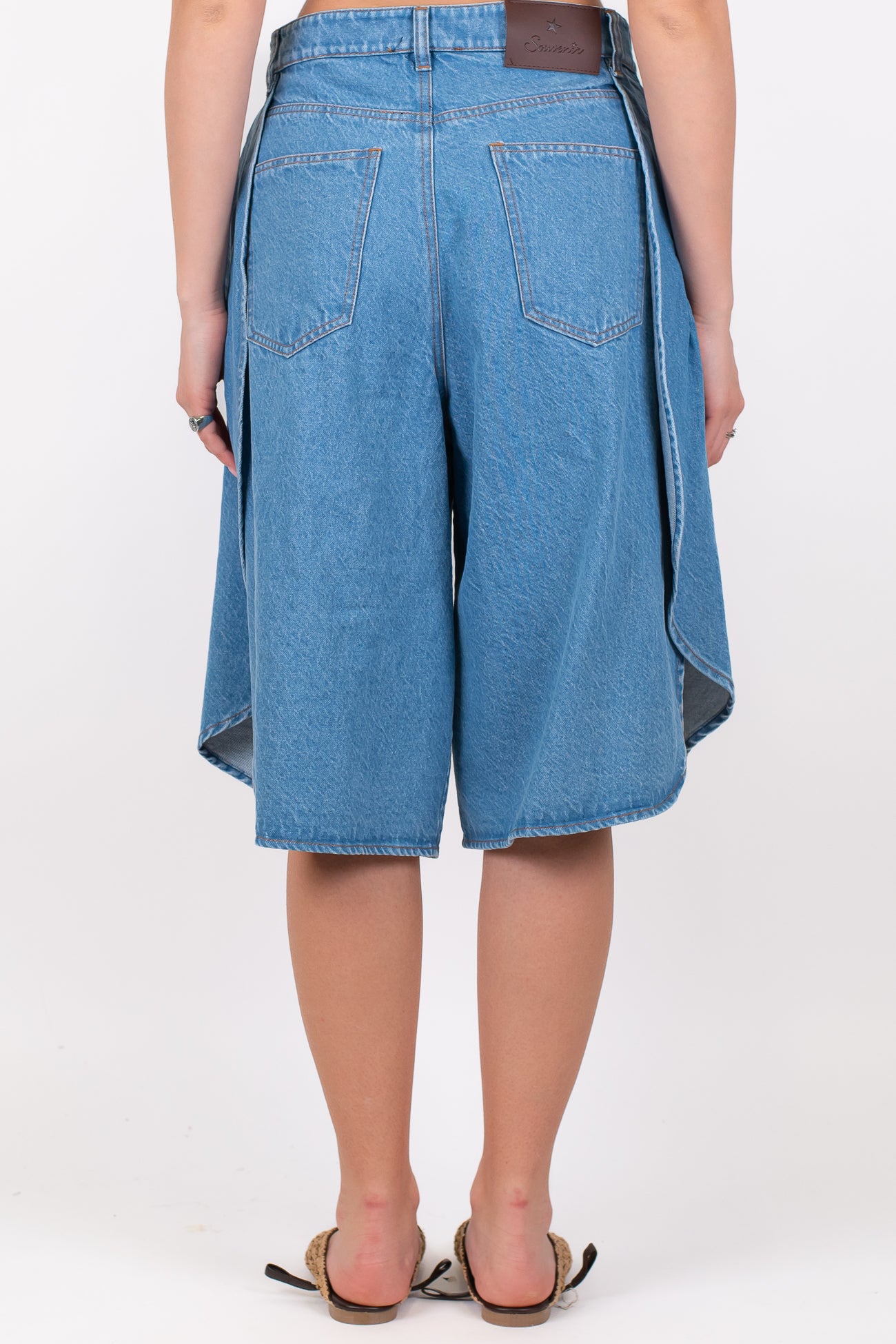 Souvenir - Bermuda denim a farfalla