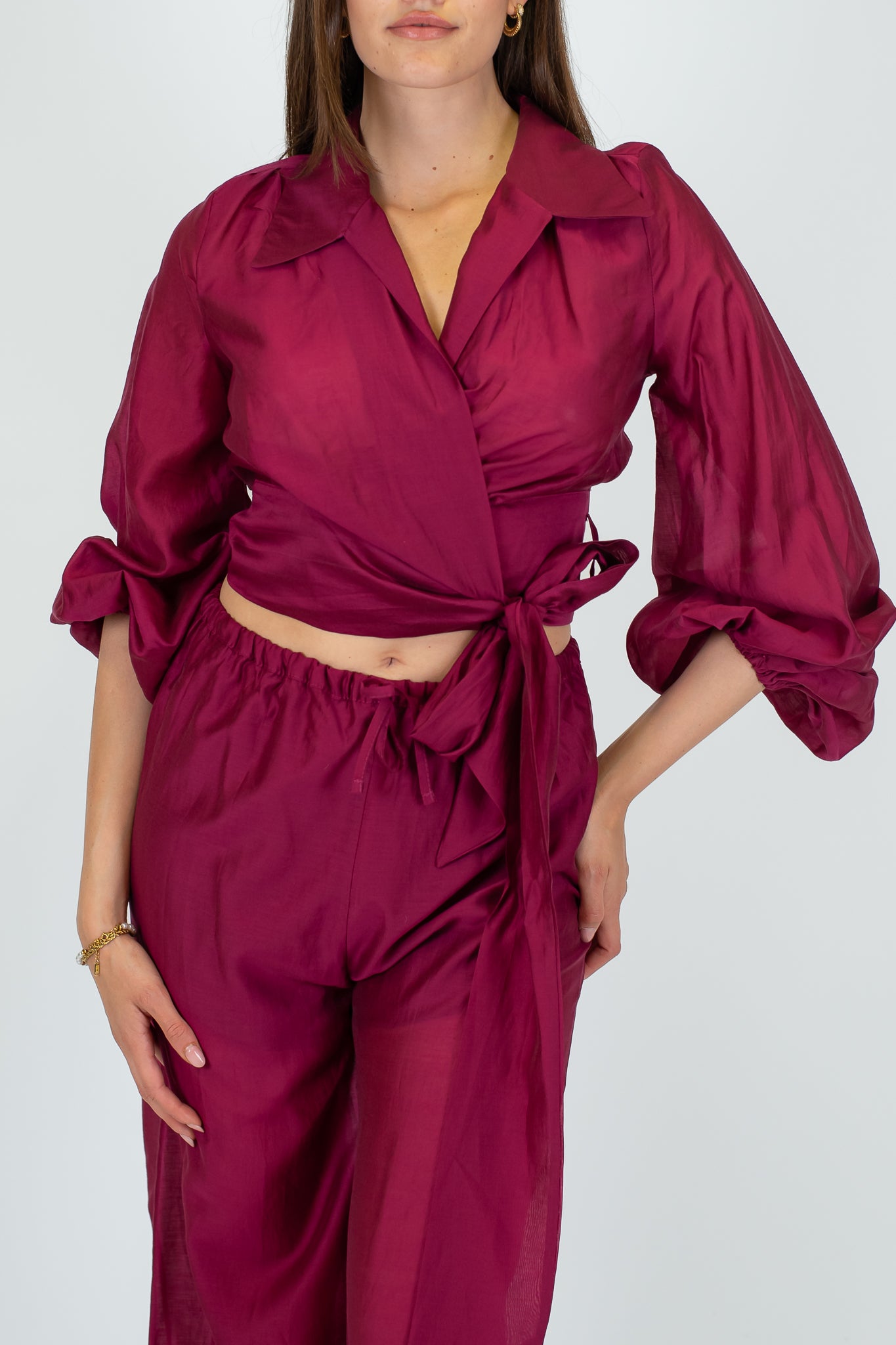 Haveone - Camicia chiusura portafoglio in lyocell