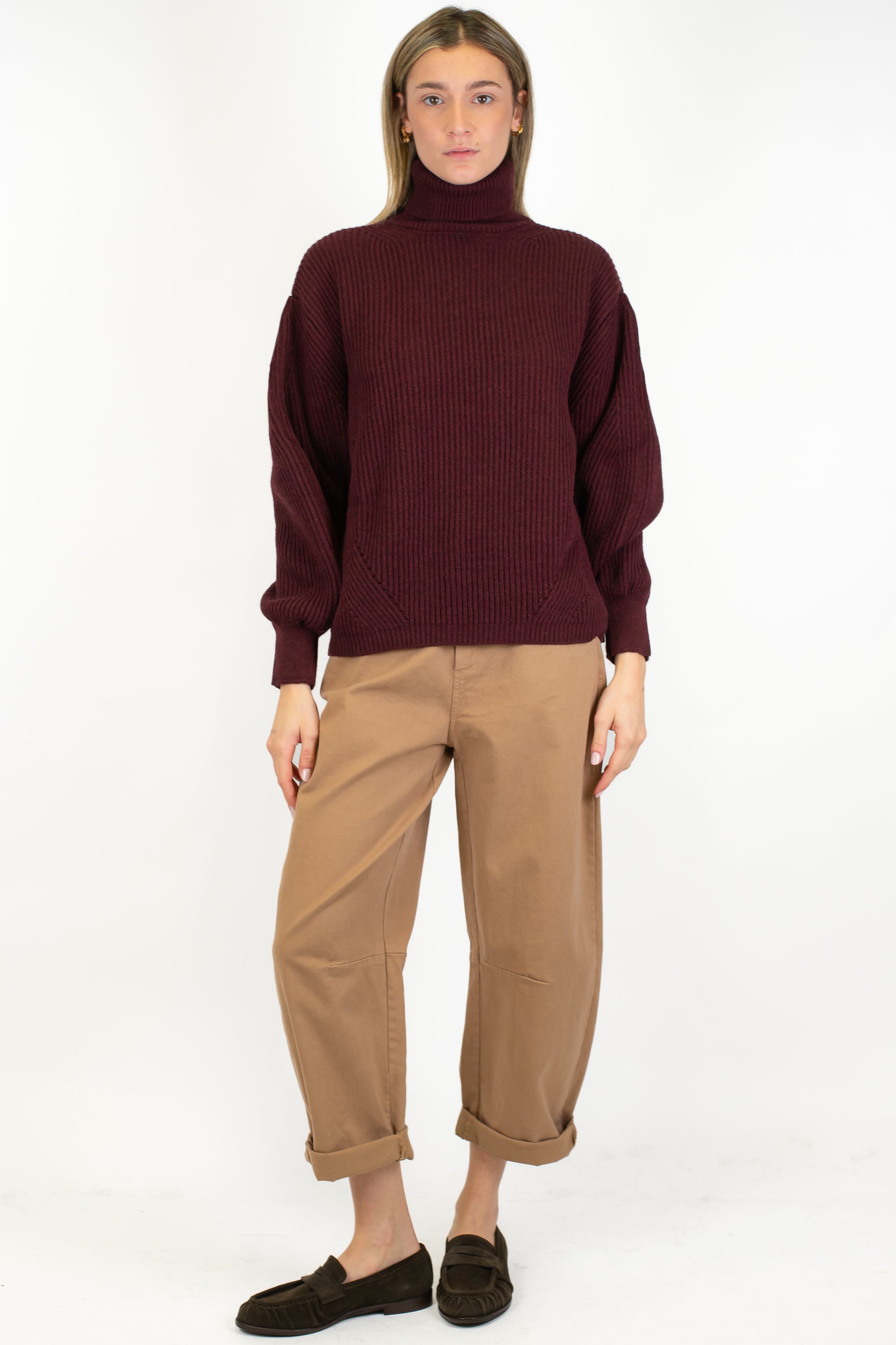 Tensione in - Pantalone balloon in cotone invernale