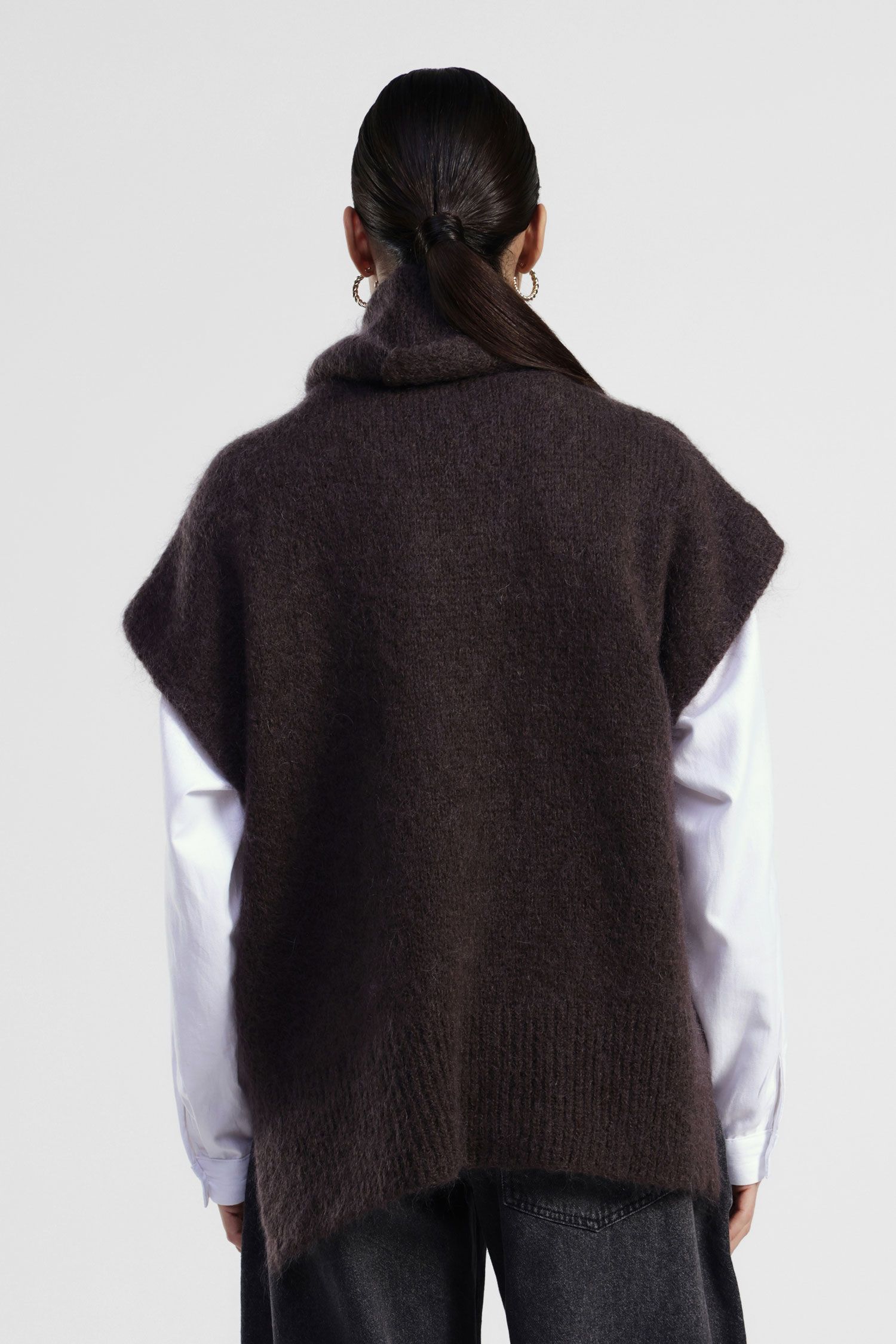 Dixie - Dolcevita over giromaniche in misto lana con collo morbido