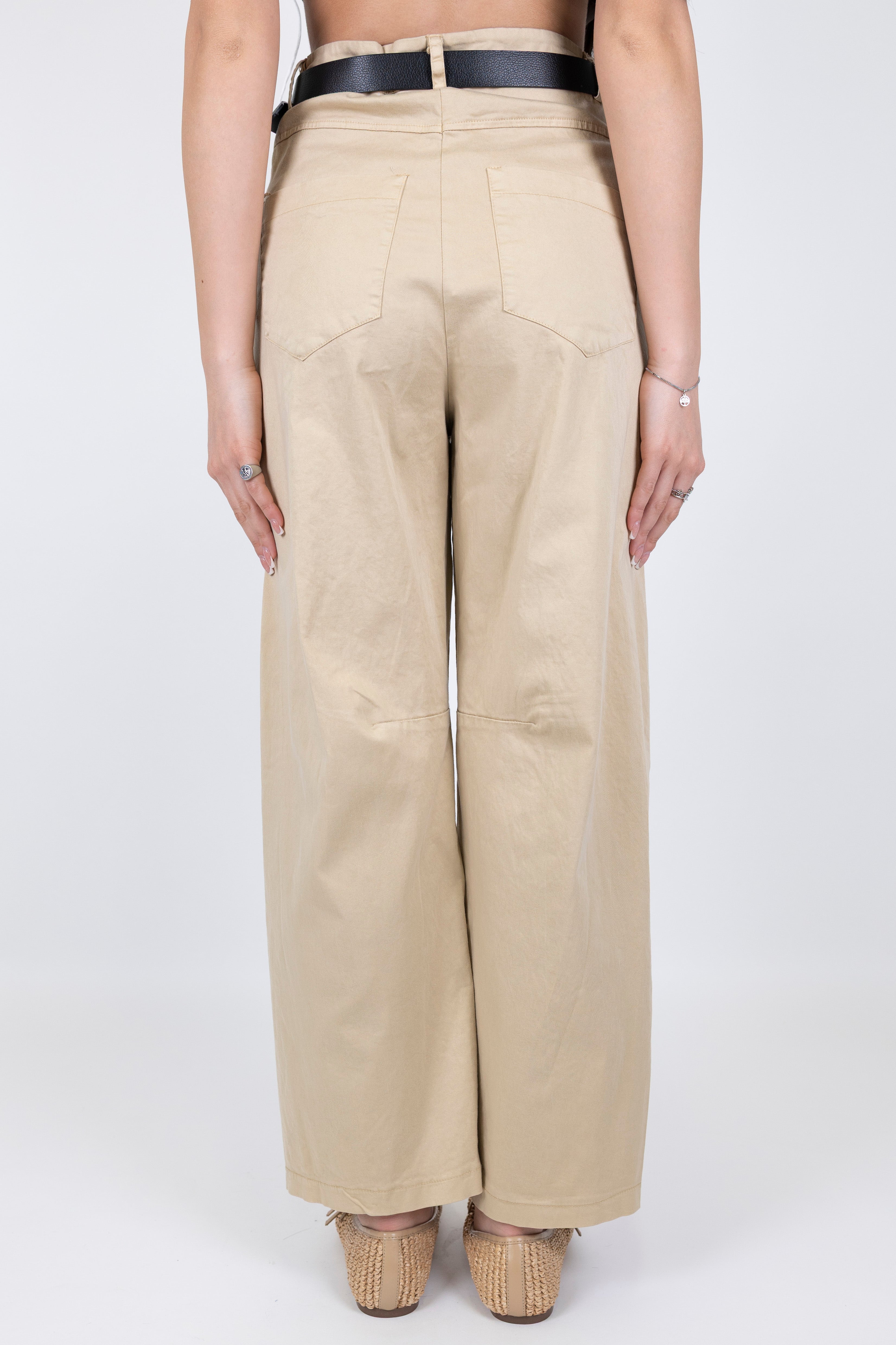 Haveone - Pantalone regular in cotone leggero
