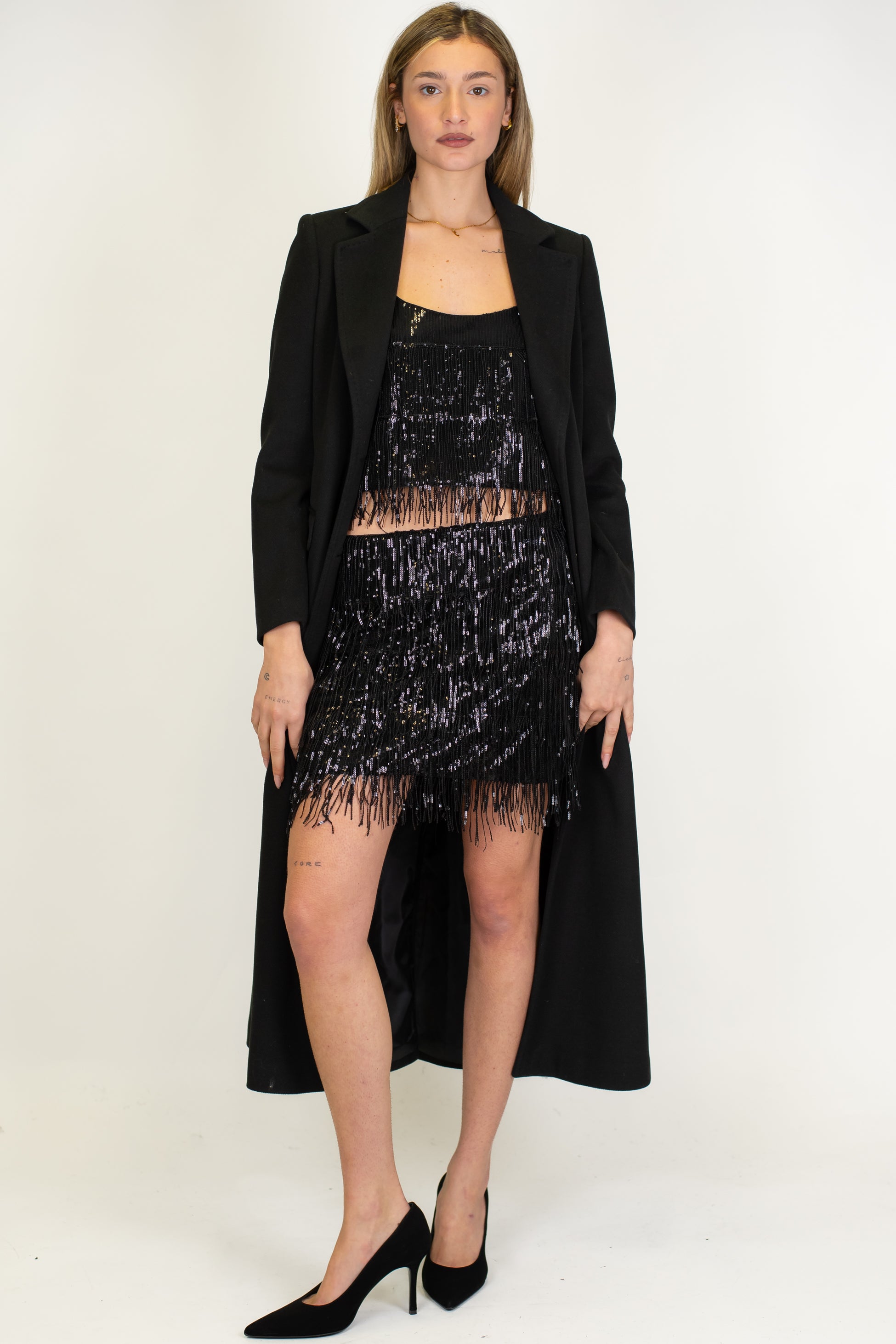 Tensione in - Cappotto lungo monopetto