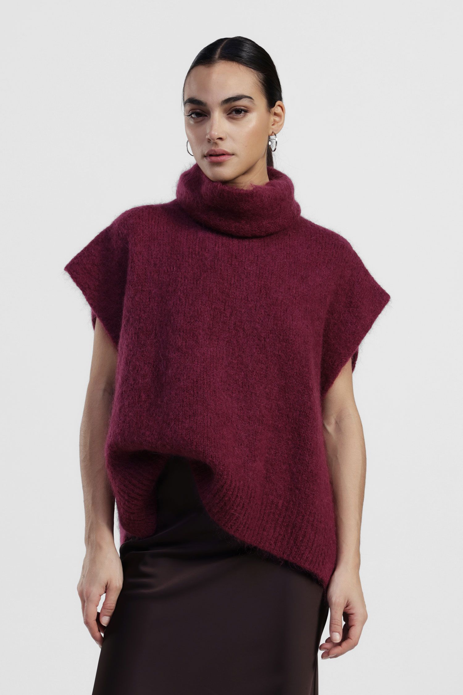 Dixie - Dolcevita over giromaniche in misto lana con collo morbido