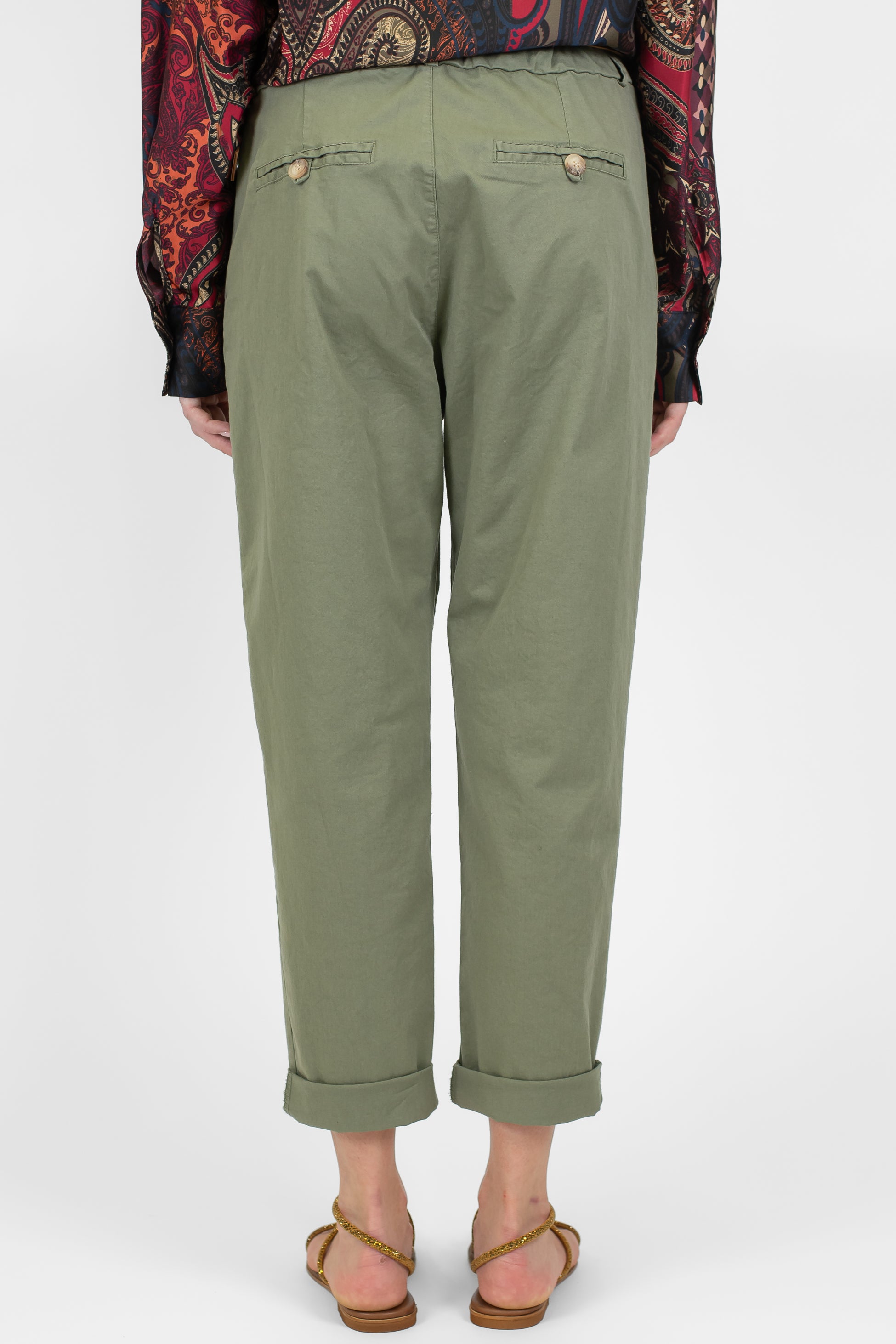 Motel - Pantalone regular con elastico in vita