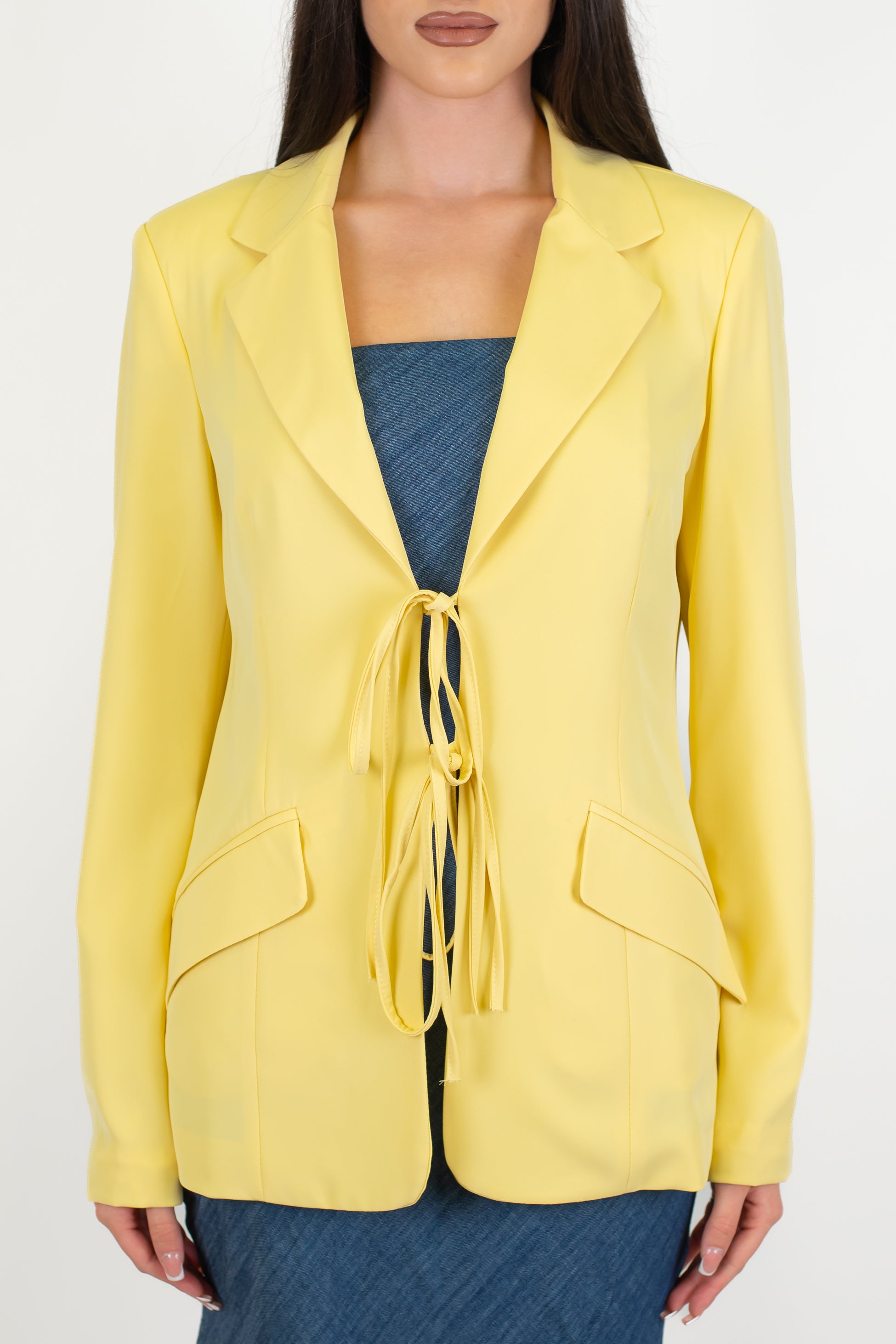 Motel - Giacca monopetto con chiusura a doppio laccio