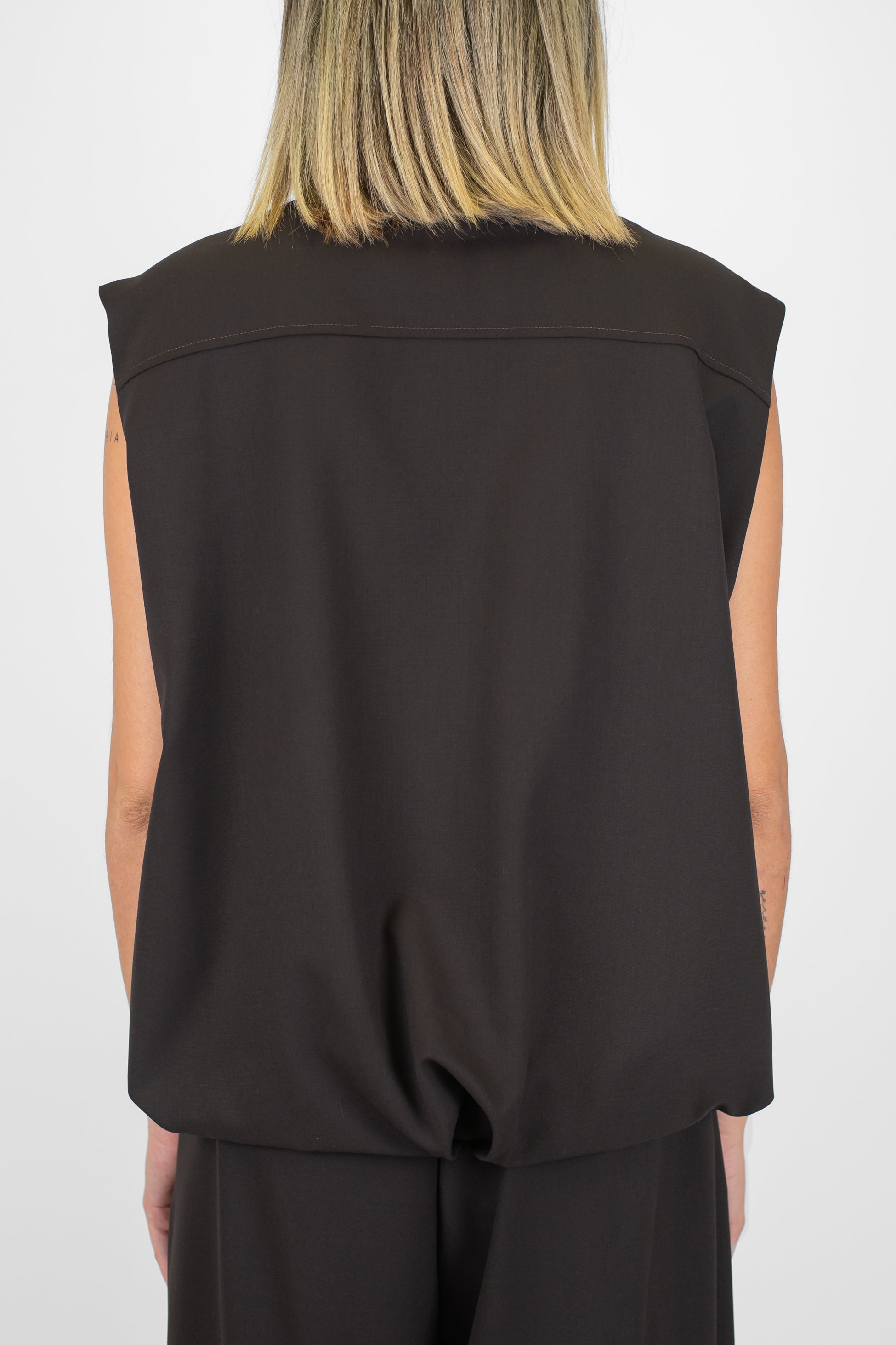 Dixie - Gilet con chiusura zip e tasconi laterali