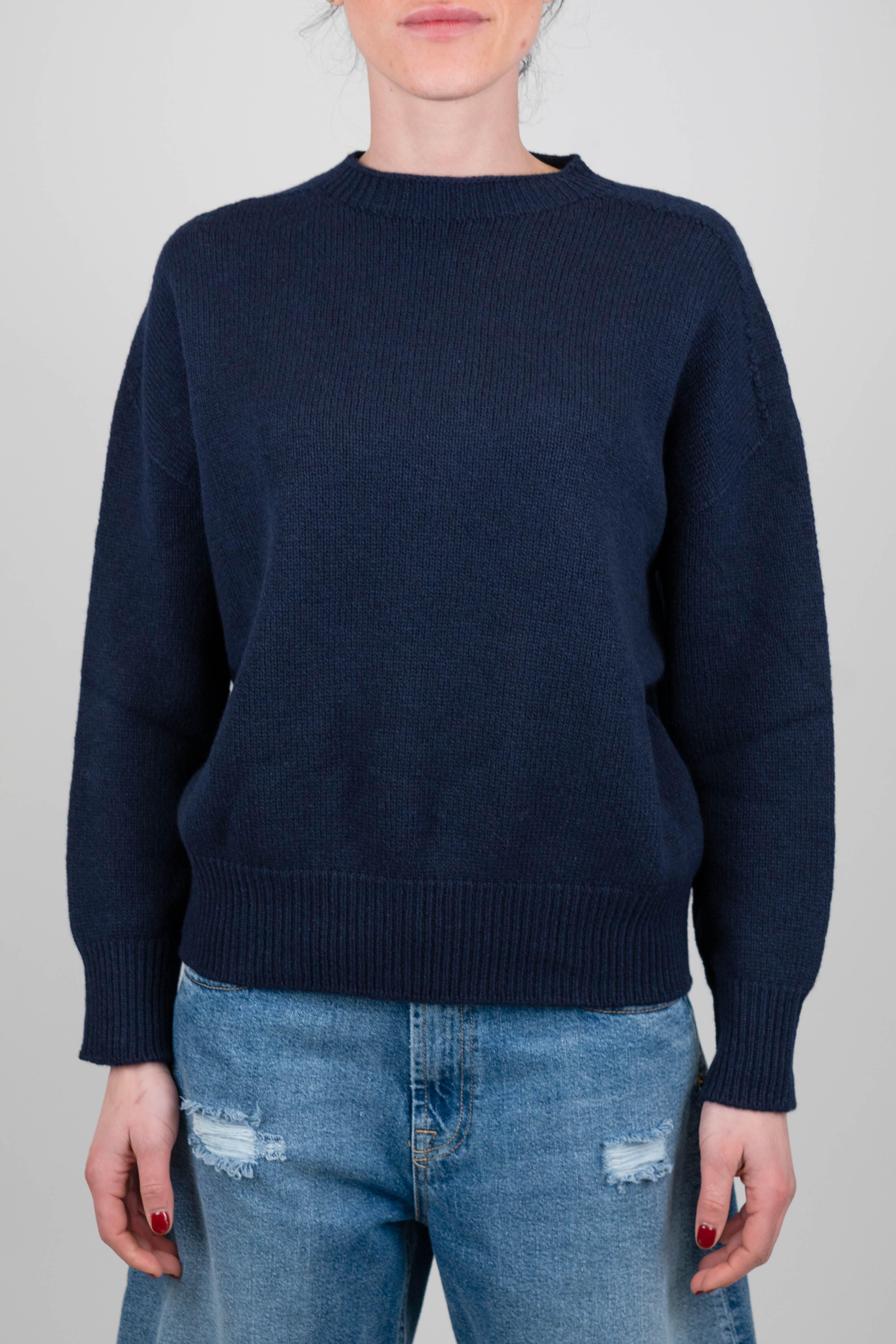 Tensione in - Maglia girocollo in misto cashmere