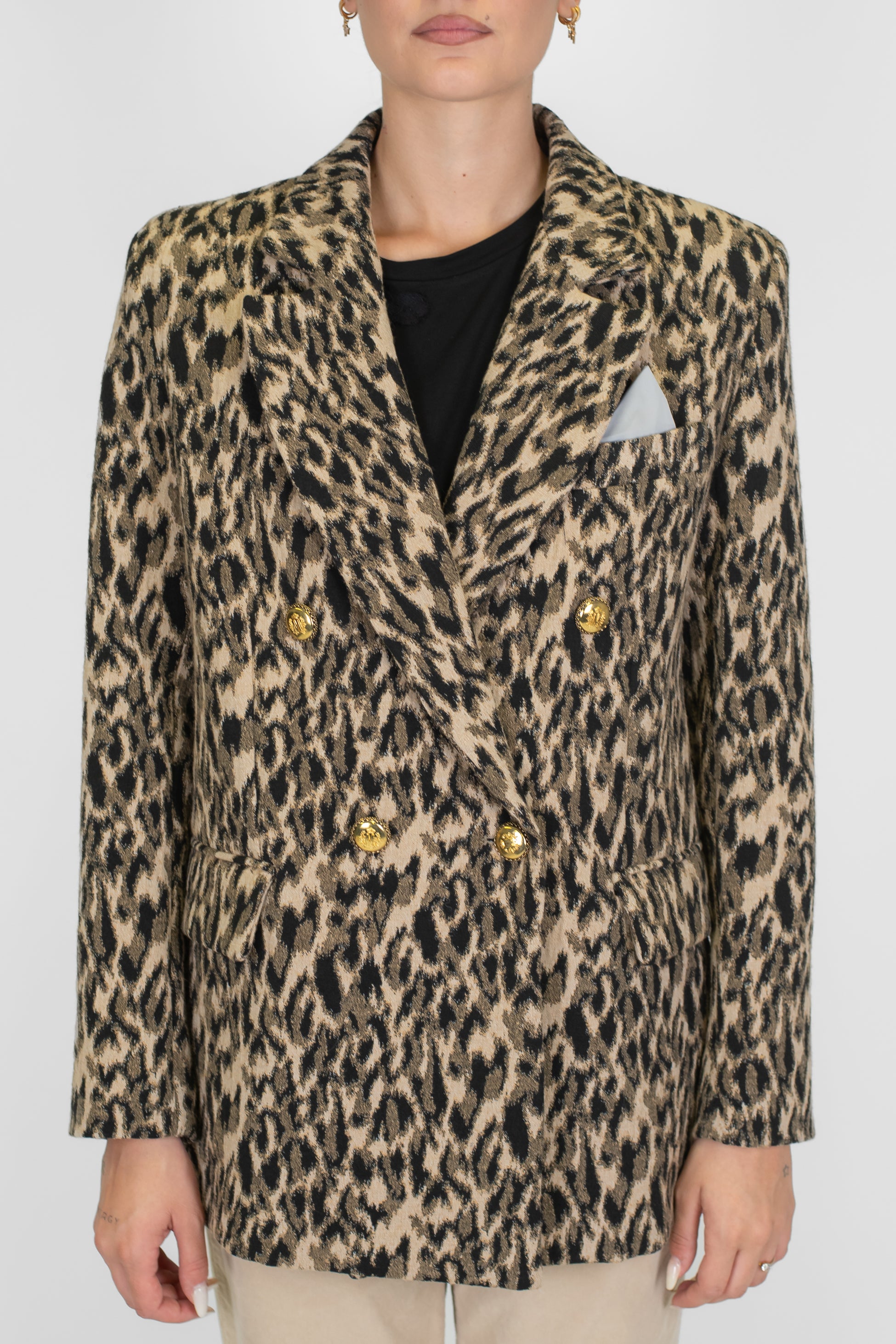 Maryley - Blazer doppiopetto fantasia animalier