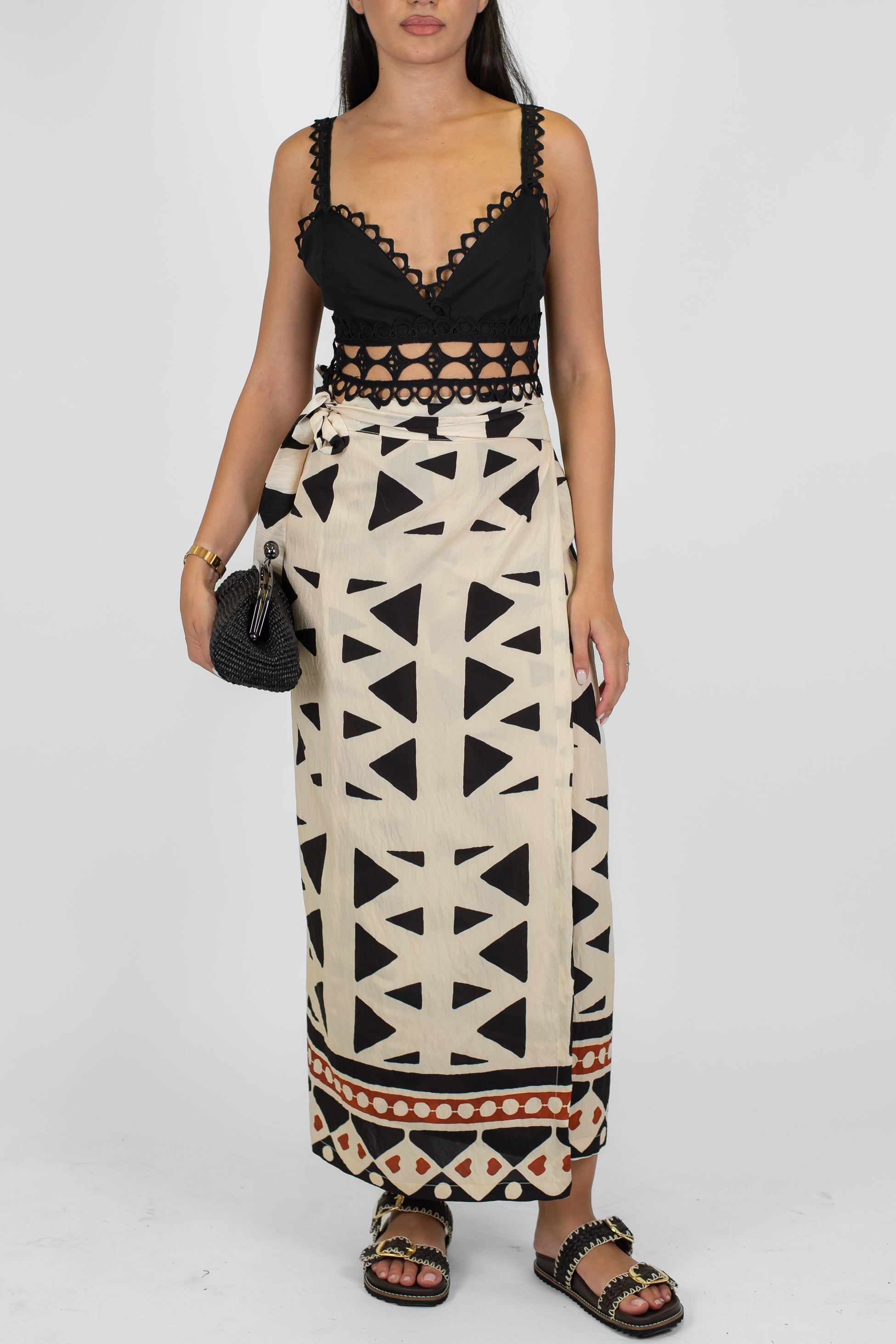 Dixie - Gonna portafoglio fantasia etnica