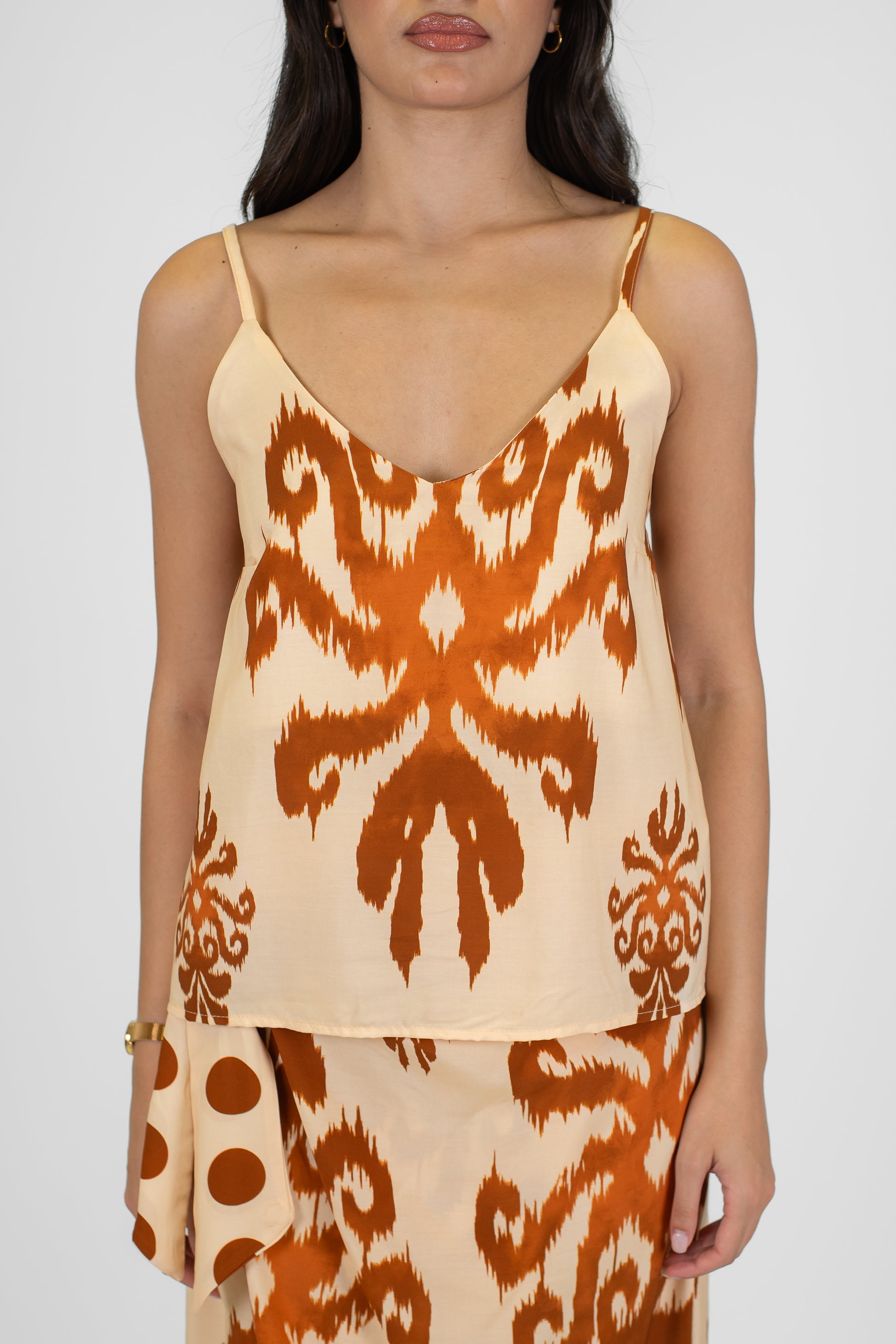 Haveone - Canotta spalline sottili fantasia