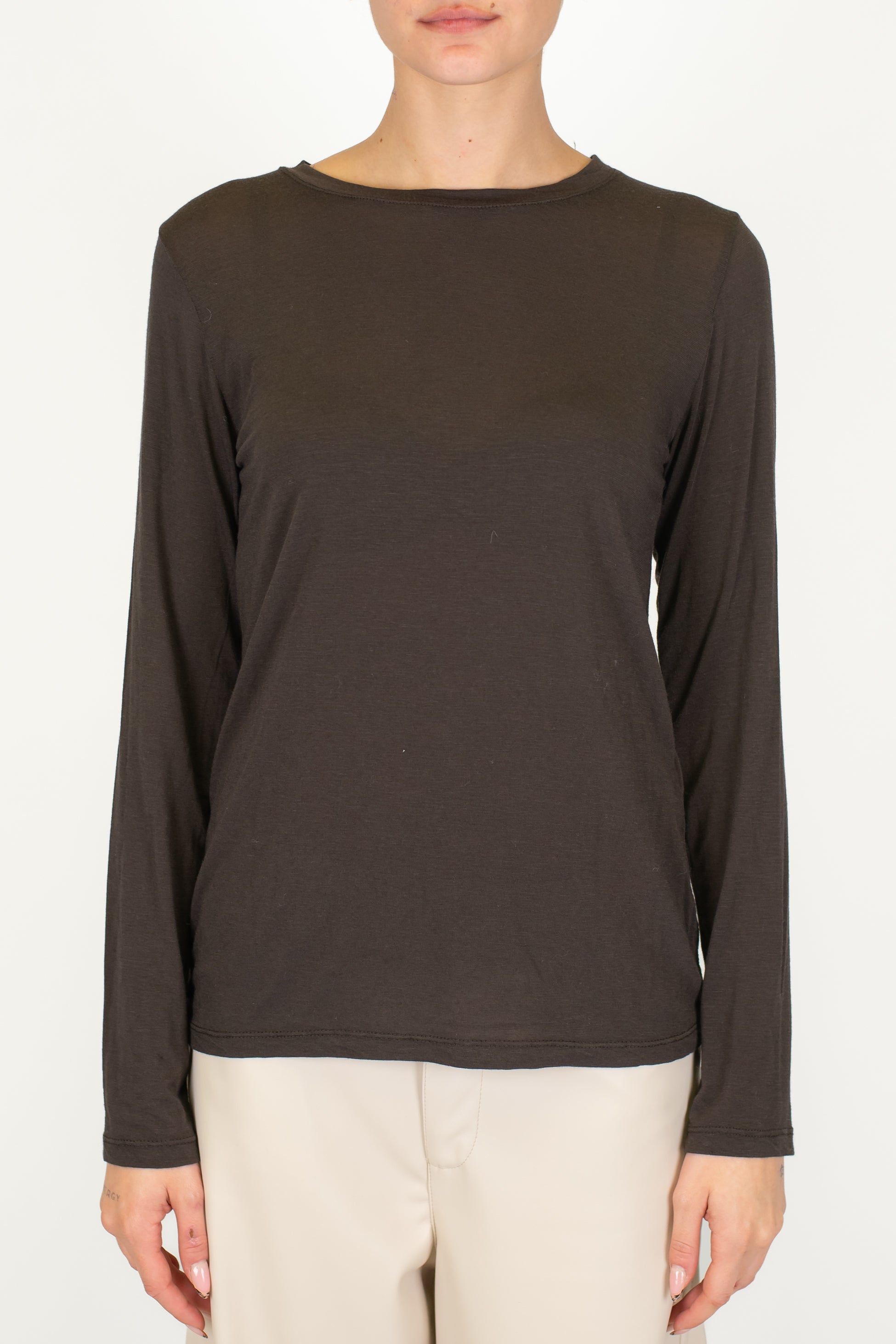 Haveone - Maglia basic girocollo in misto cashmere
