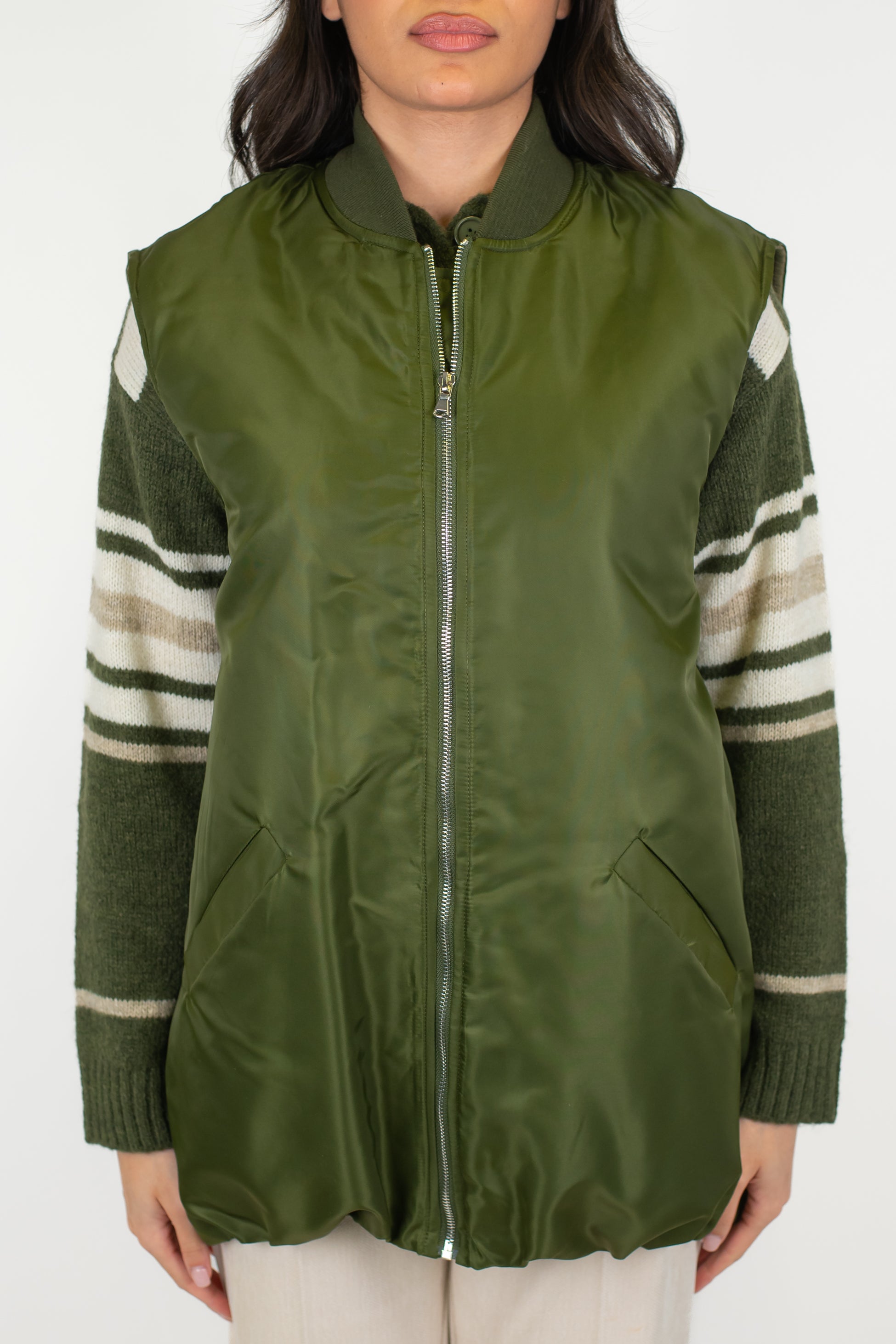 Dixie - Giubbino giromaniche con chiusura zip