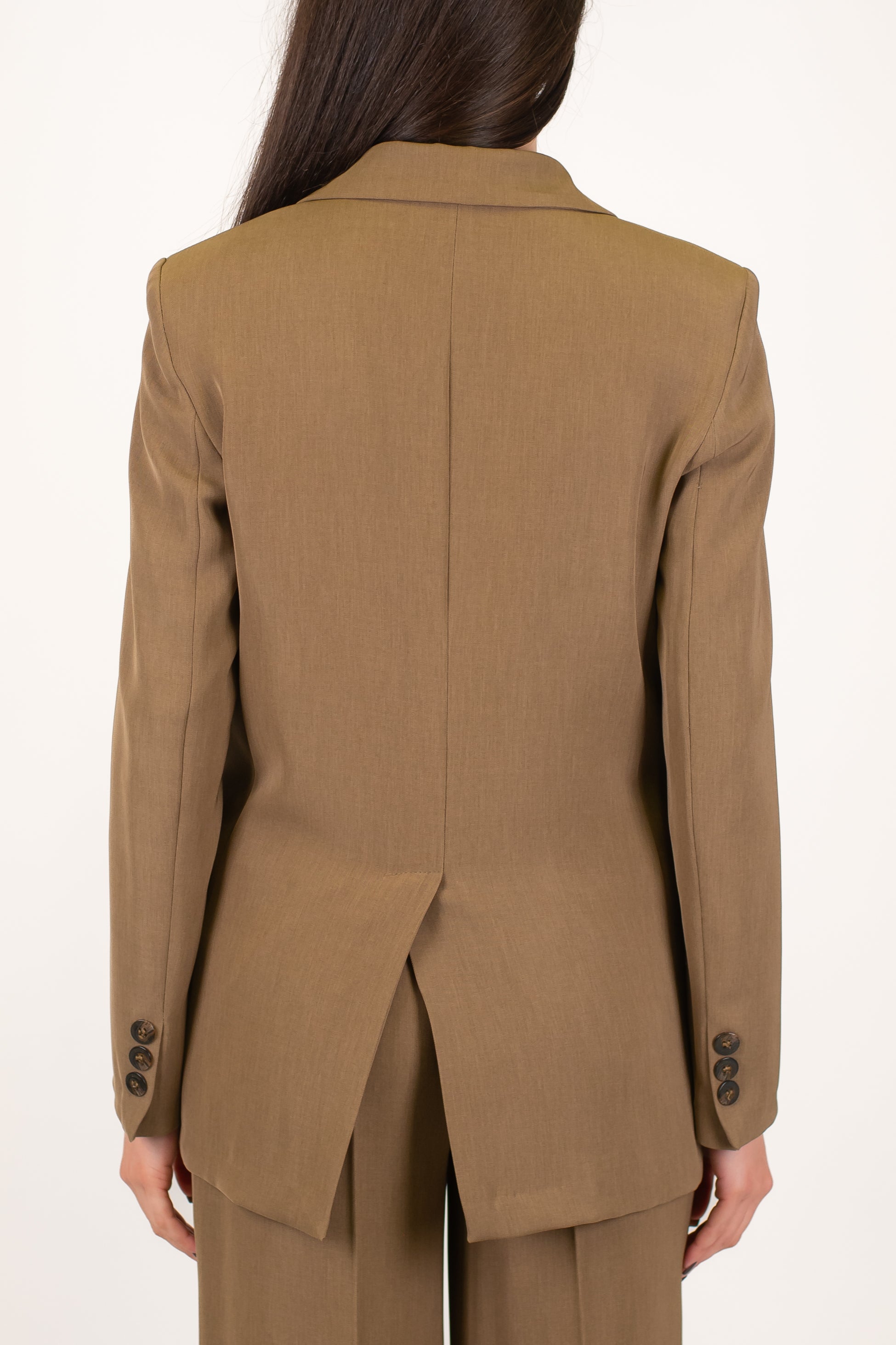 Maryley - Giacca doppiopetto in tessuto fluido