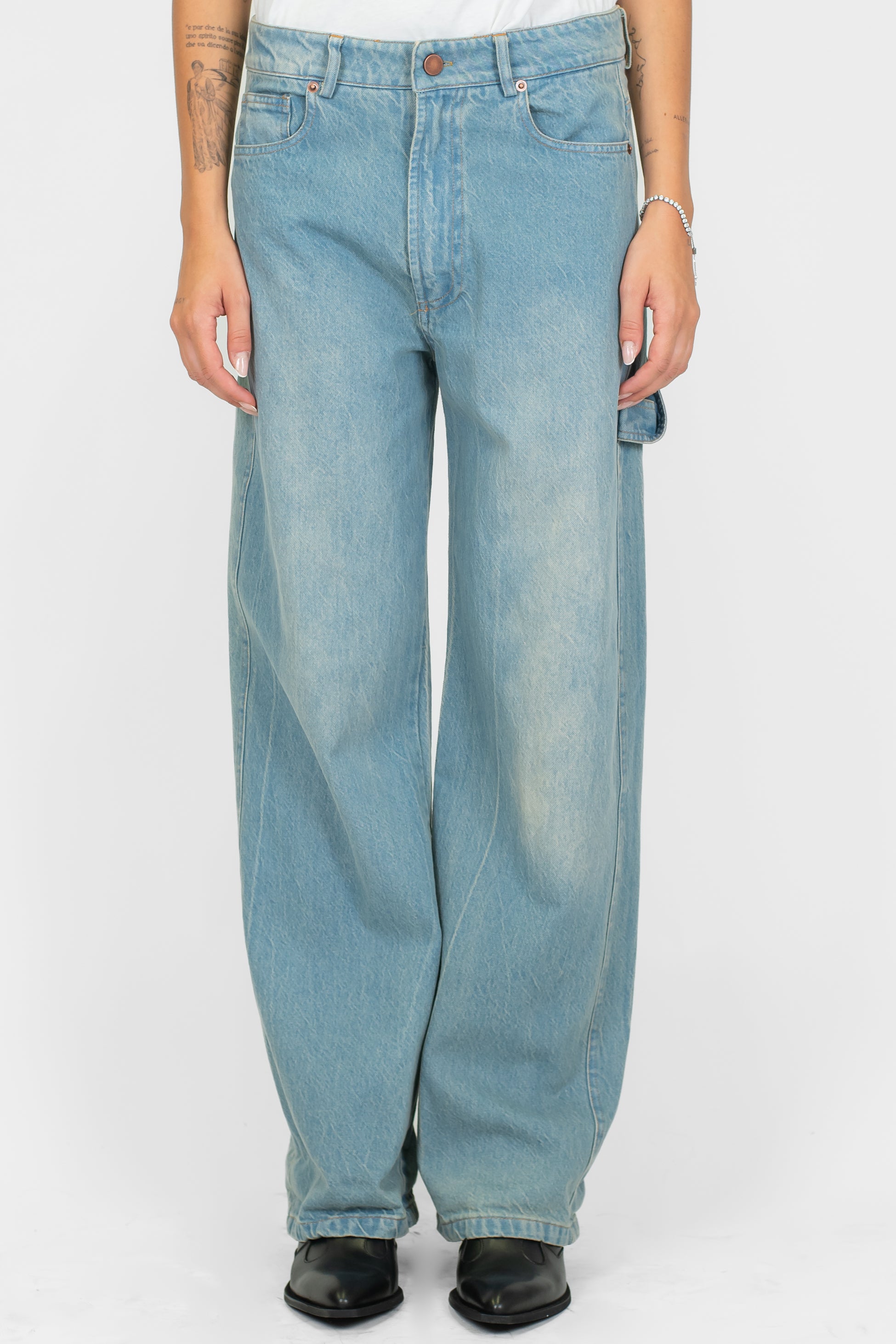 Tensione in - Jeans worker lavaggio sabbiato