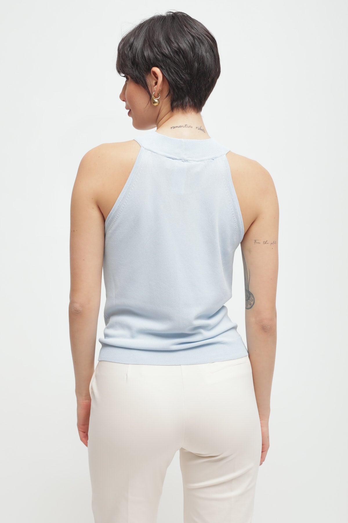 Maryley - Canotta con scollo americano in viscosa leggera