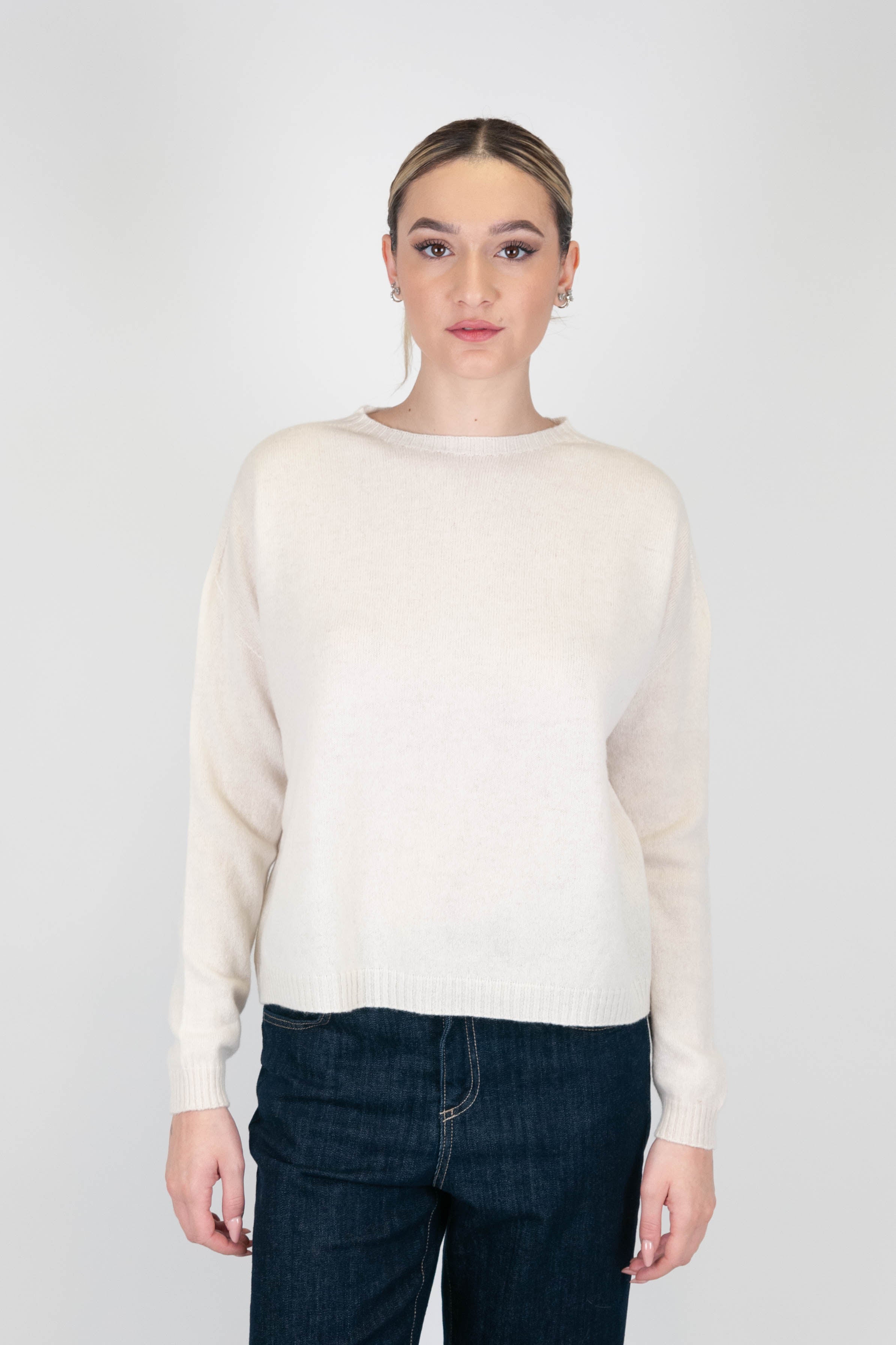 Motel - Maglia girocollo 100% puro cashmere