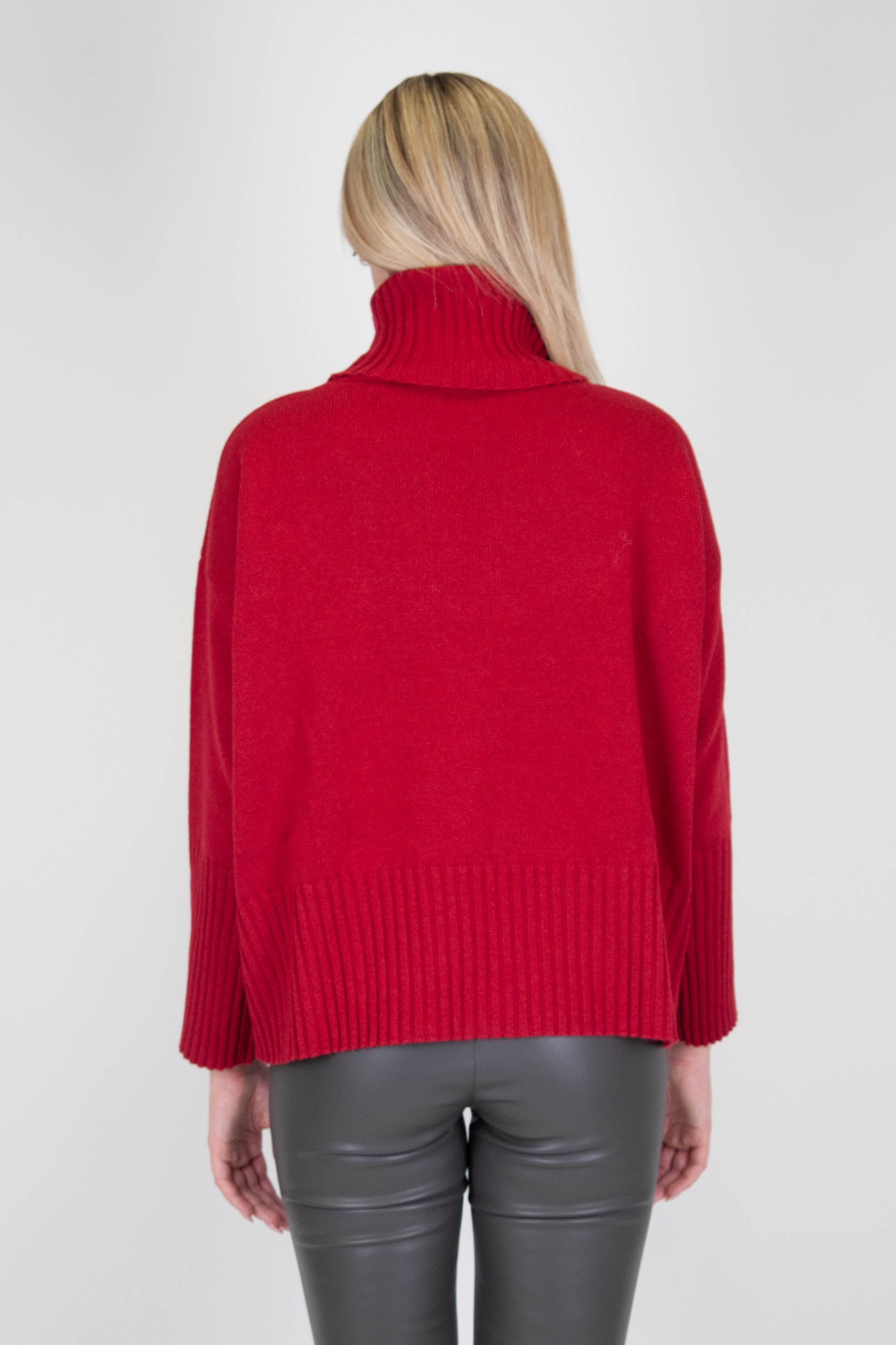 Tension in - Oversized turtleneck in wool and cashmere blend