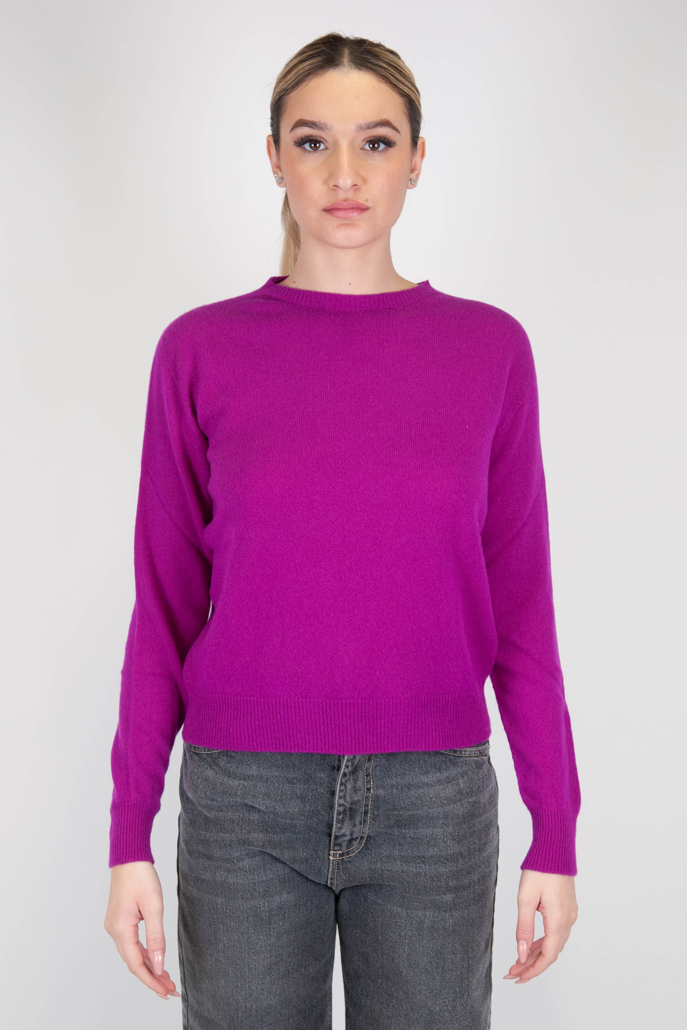 Tensione in - Maglia girocollo in 100% puro cashmere