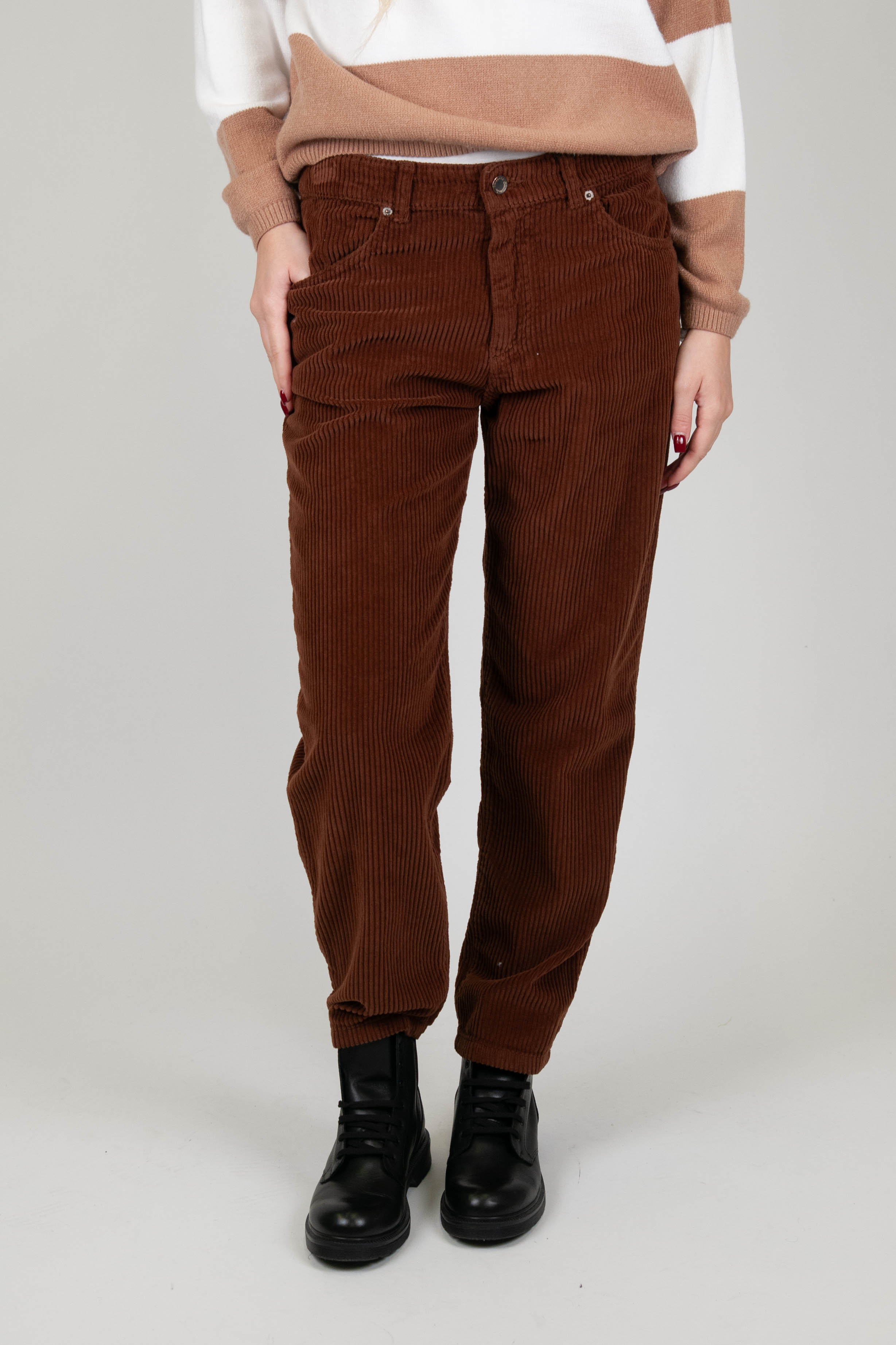 Souvenir - Pantalone regular in velluto