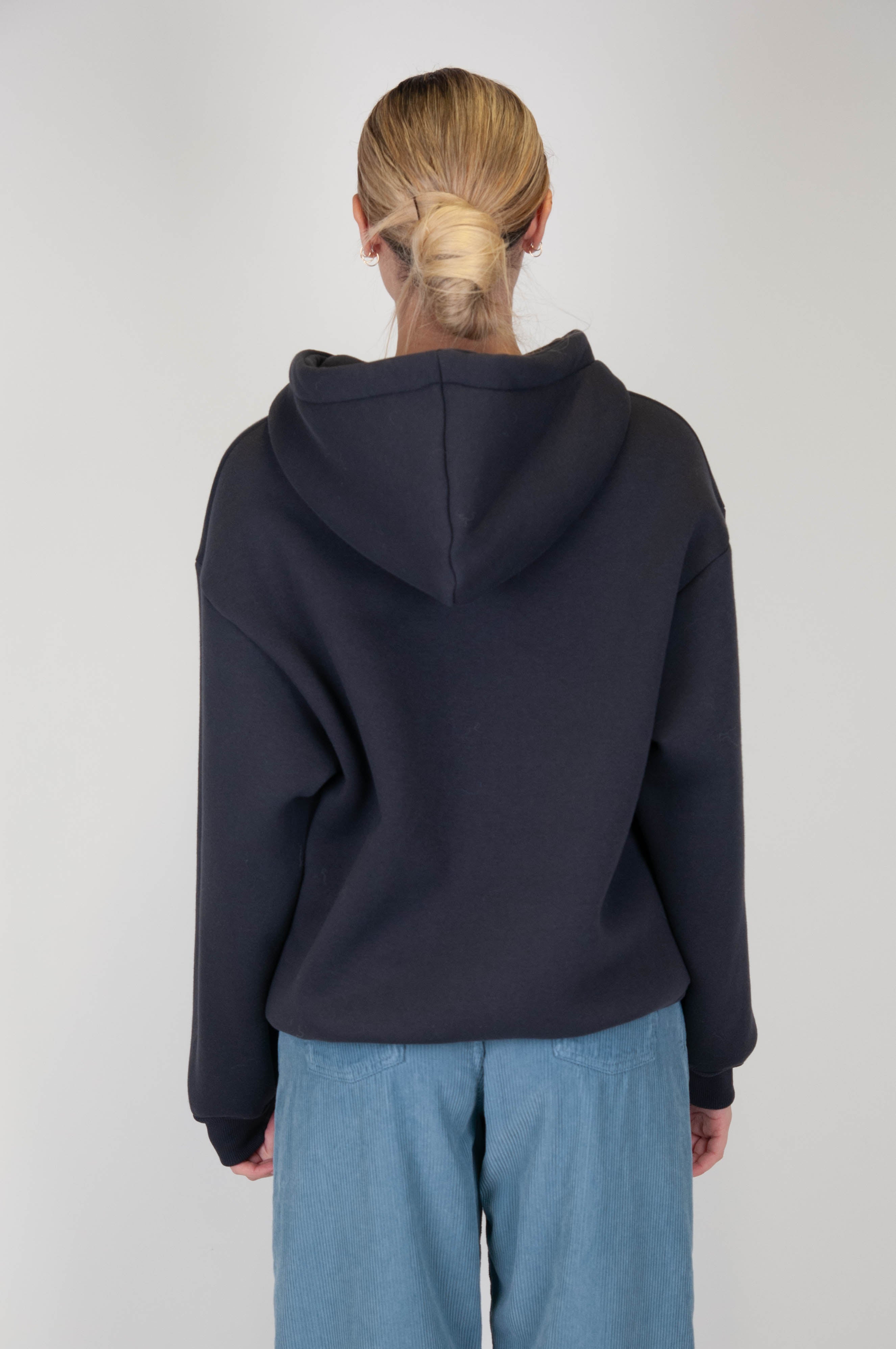 Tension in - Solid color sweatshirt with hood