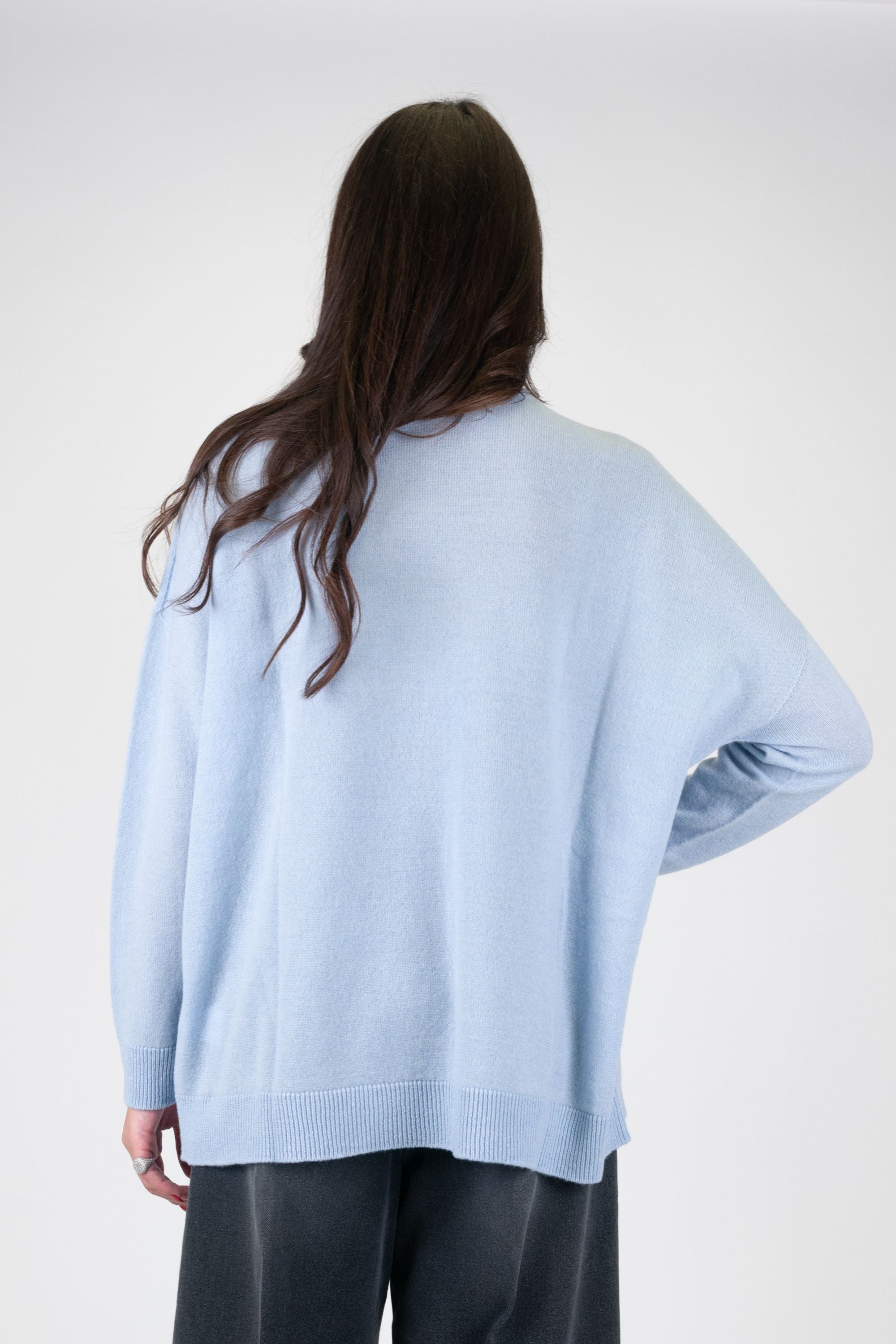 Tension in - High neck turtleneck in wool and cashmere blend