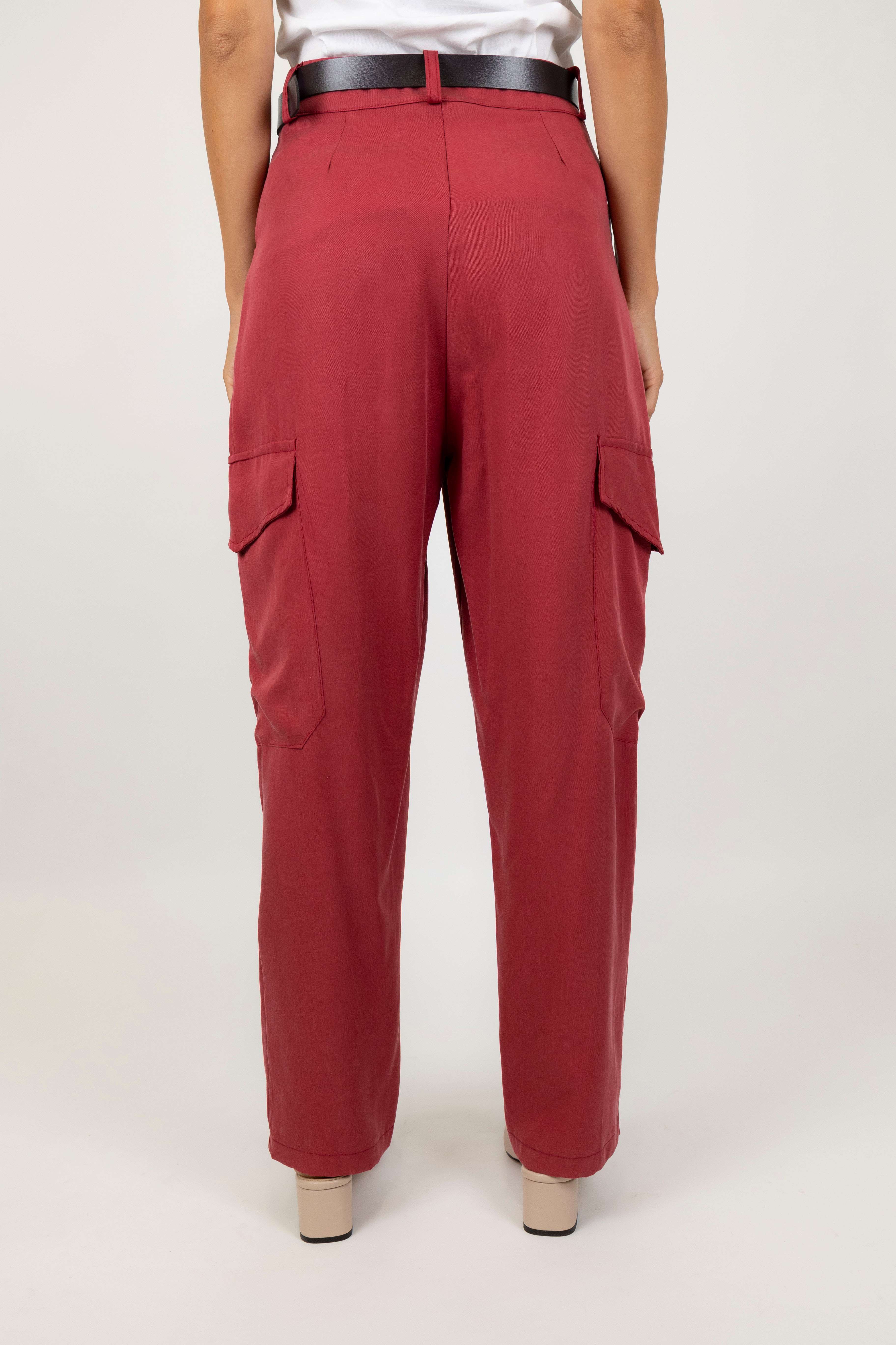 Haveone - Pantalone cargo in tencel